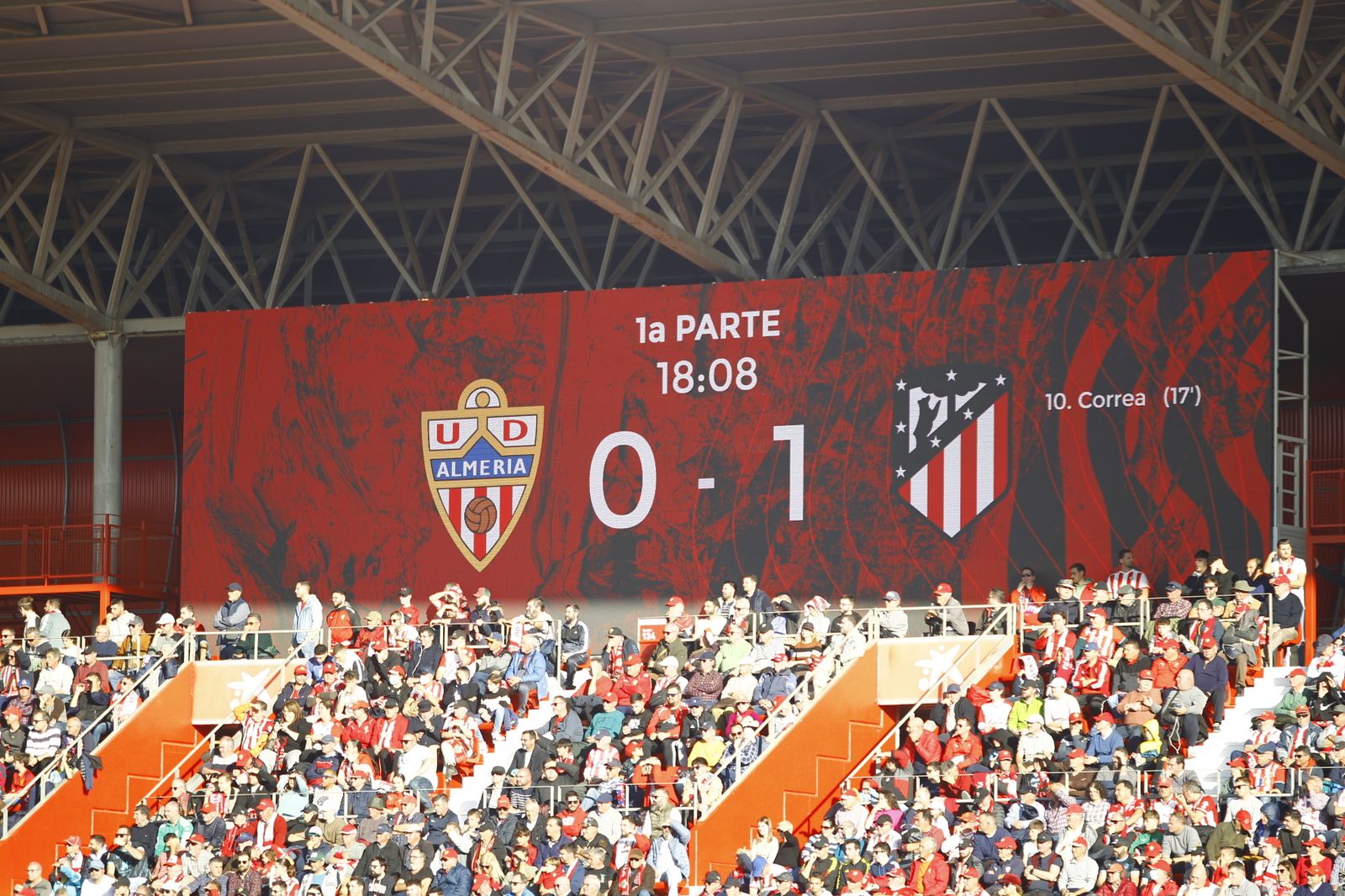 Imágenes del partido U.D. Almería-Atlético de Madrid