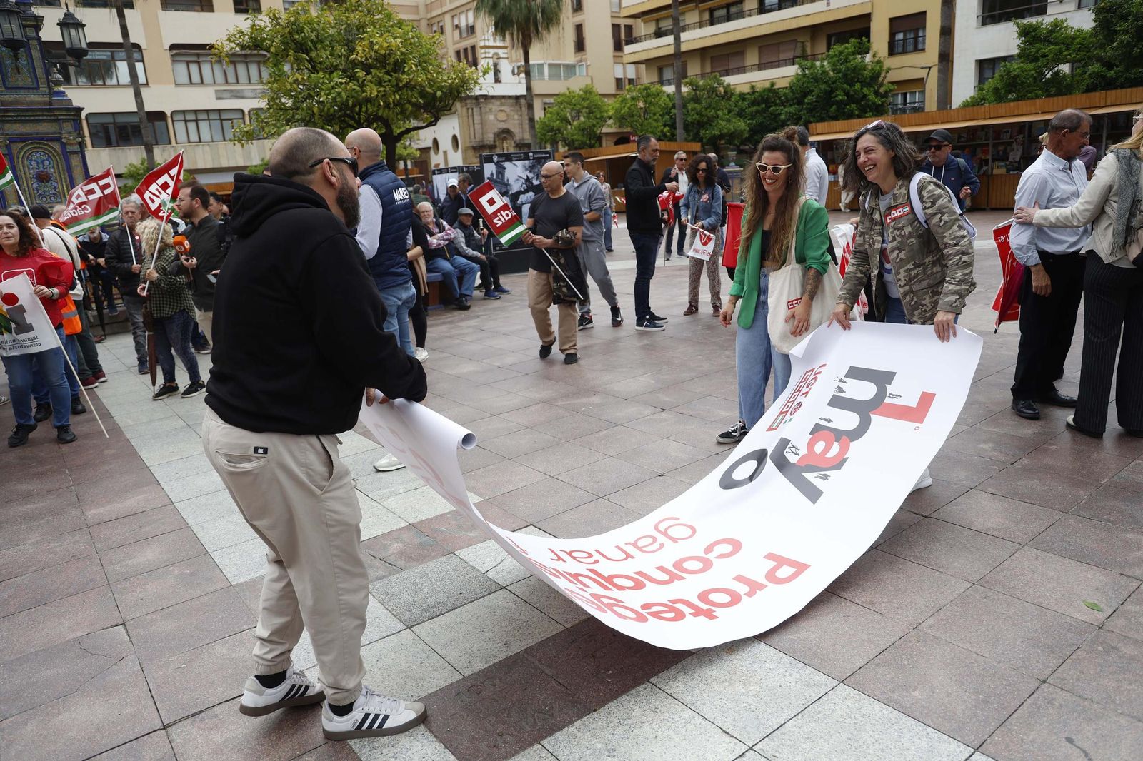 Fotos de la manifestación del Primero de Mayo en Algeciras