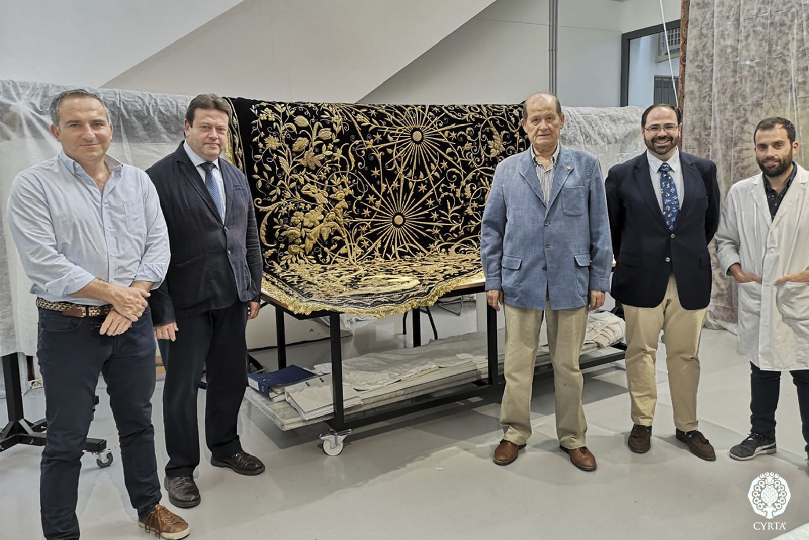 Representantes de la Junta de Gobierno en el taller de CYRTA