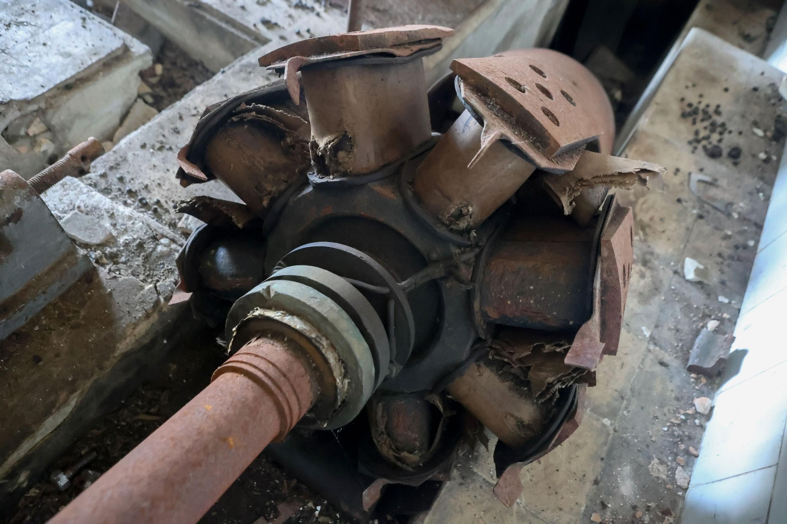 Rotor del generador o lo que queda de él