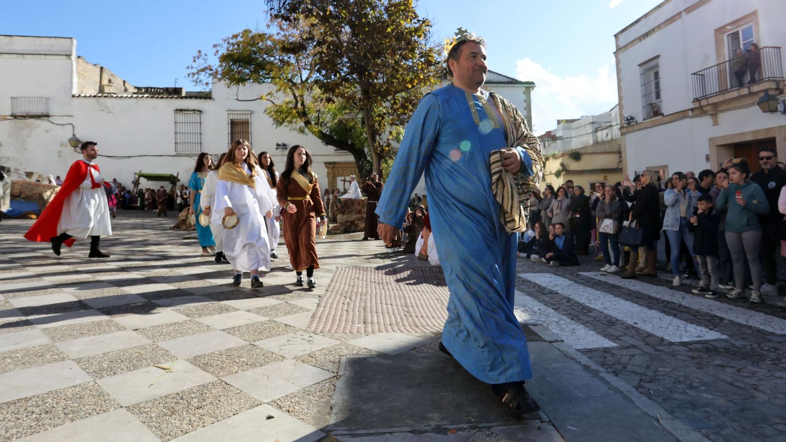 Imágenes del Belén Viviente de la plaza San Lucas en Jerez