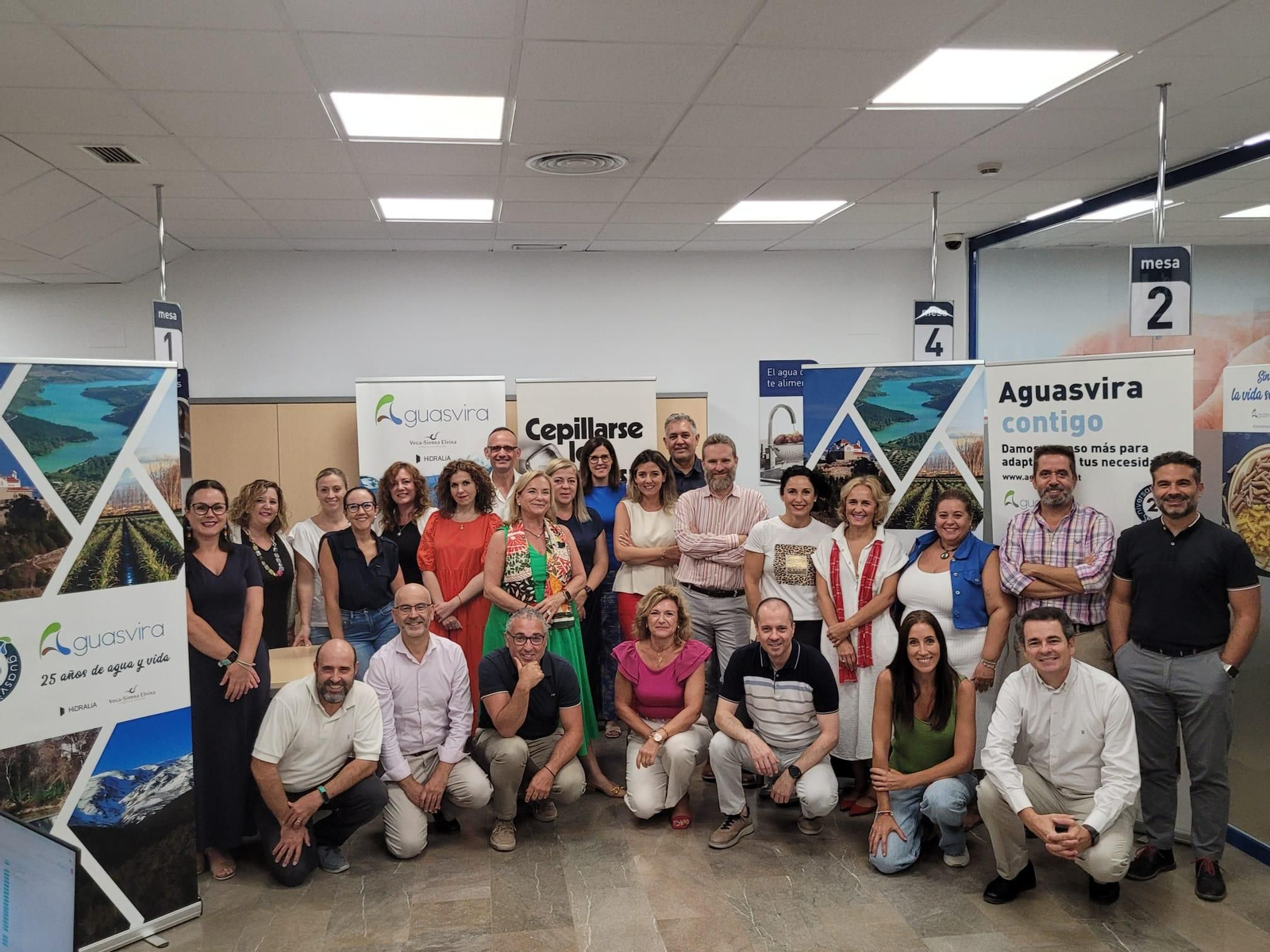 La plantilla de Aguasvira ha sido clave en el buen funcionamiento de la empresa.