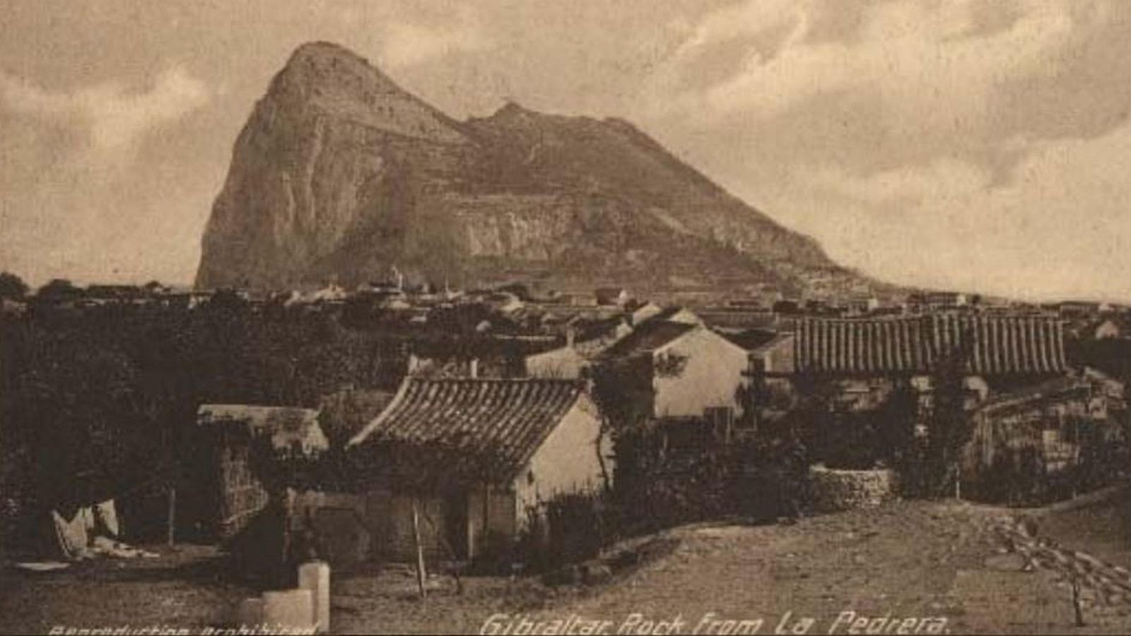 Gibraltar, en una imagen de época.