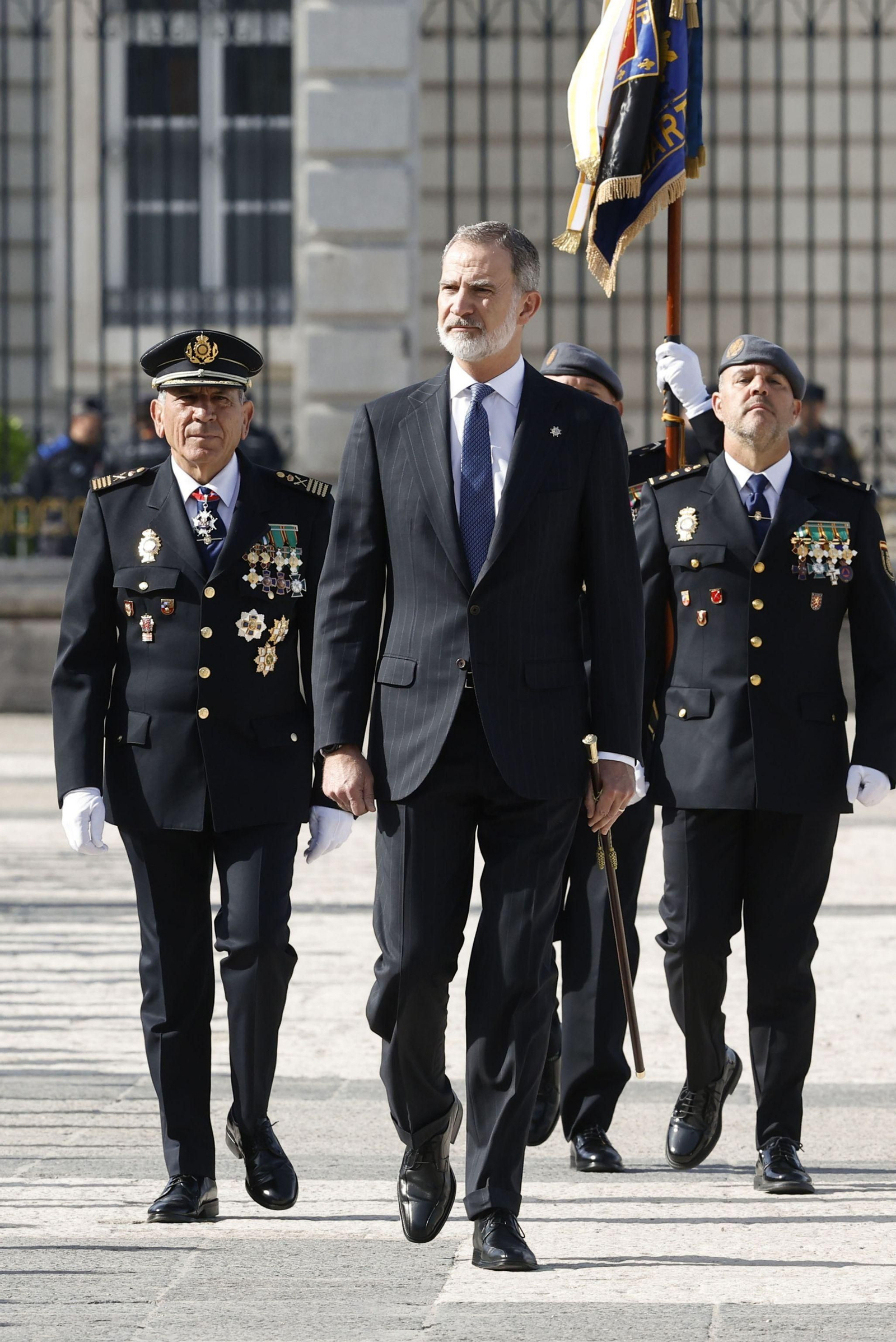 Los Reyes presiden los actos del bicentenario de la Policía Nacional
