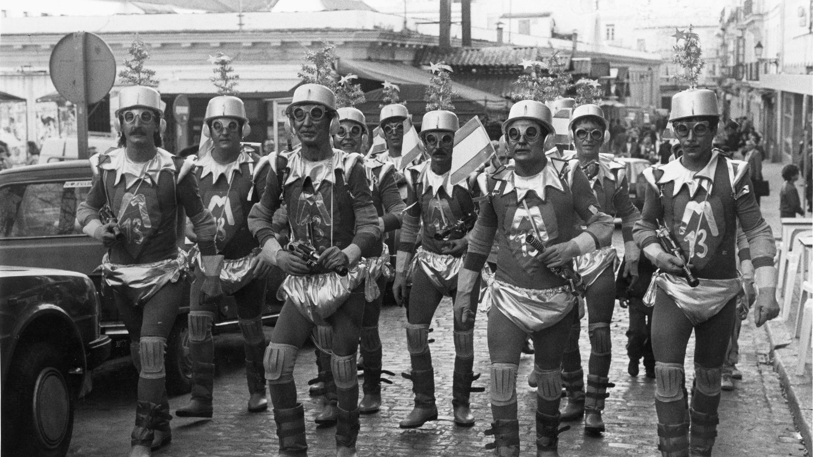 Chirigota 'Los que nacieron en Martes y 13', de 1989.