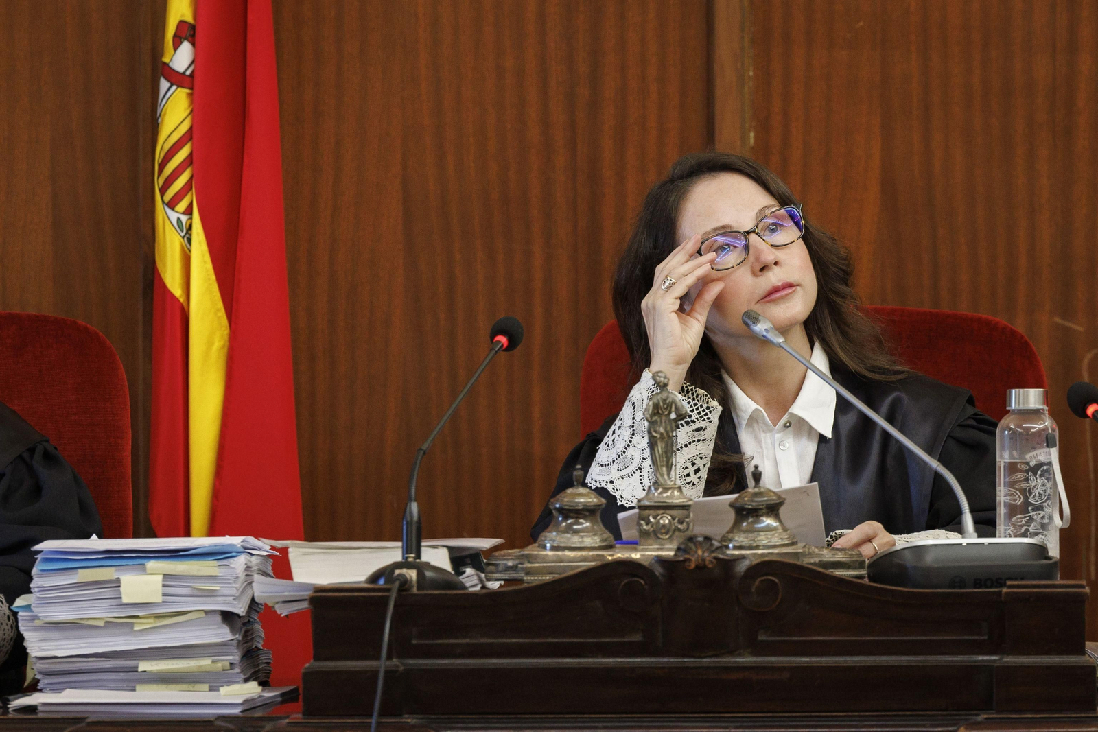 La juez Mercedes Alaya, en el juicio por el uso de las tarjetas de la Faffe en los prostíbulos. La juez Mercedes Alaya, en el juicio por el uso de las tarjetas de la Faffe en los prostíbulos.