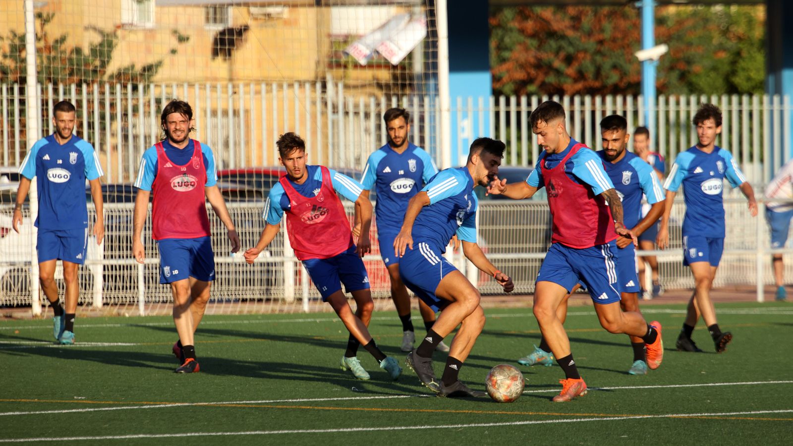 Primer entrenamiento del Xerez CD en el campo de La Granja