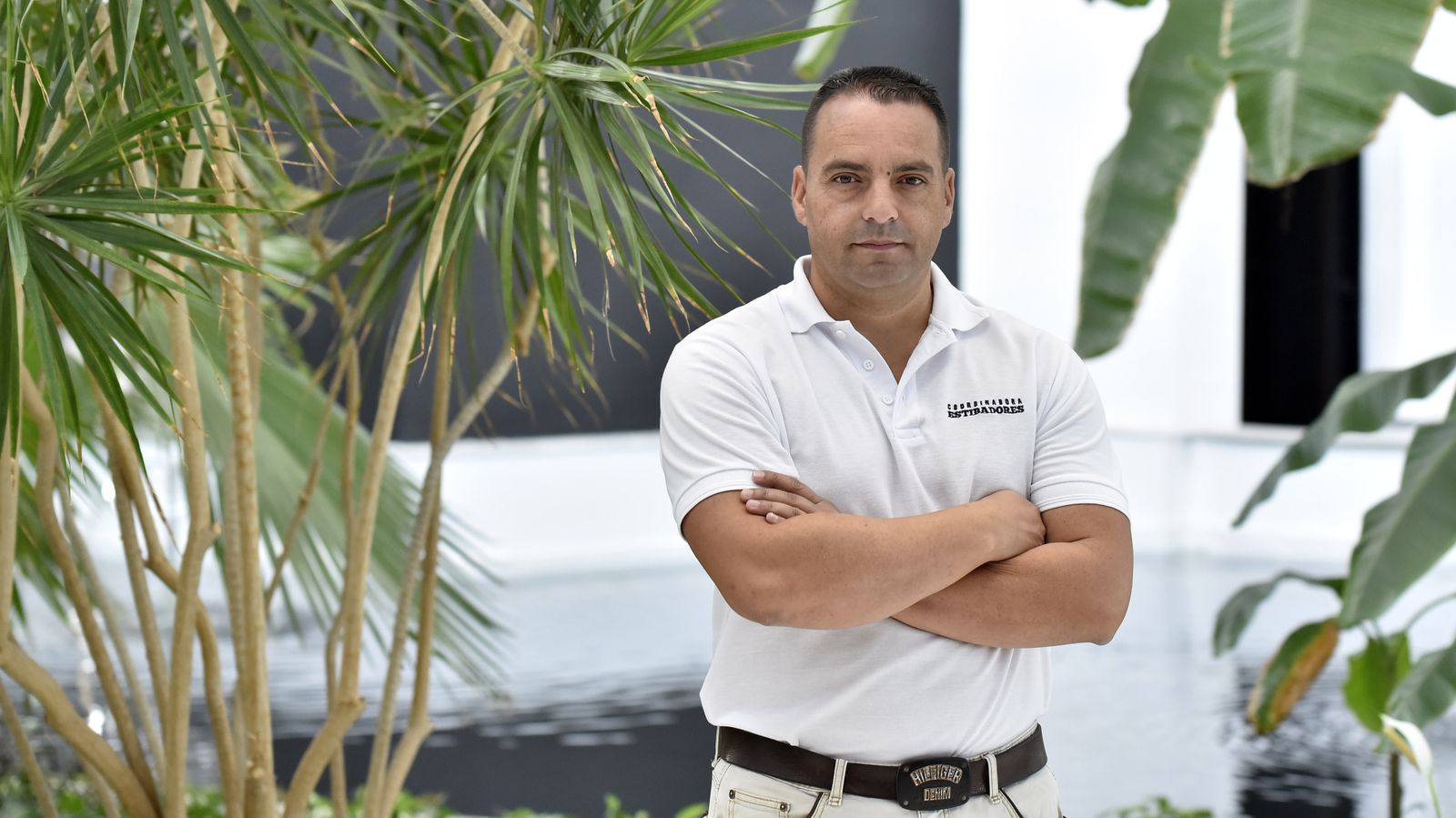 Antolín Goya, coordinador general del sindicato de estibadores Coordinadora.