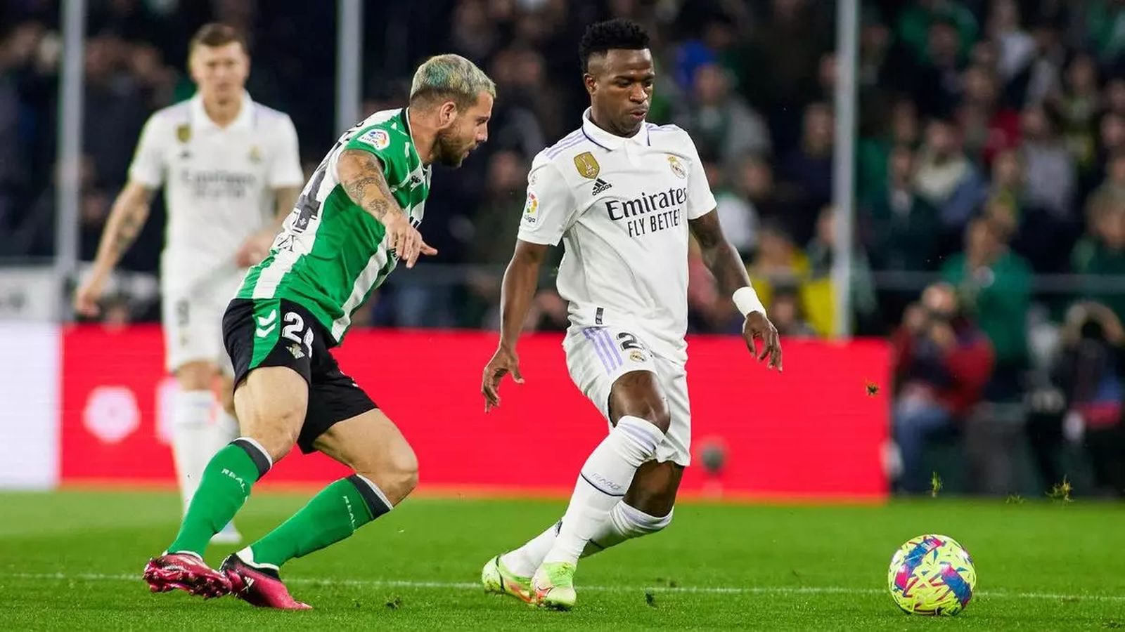 Vinicius en el Villamarín.