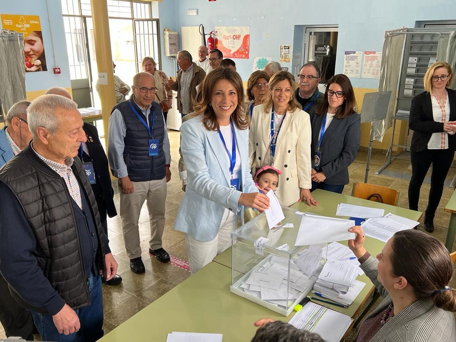 La alcaldesa de Ronda durante las últimas elecciones municipales.