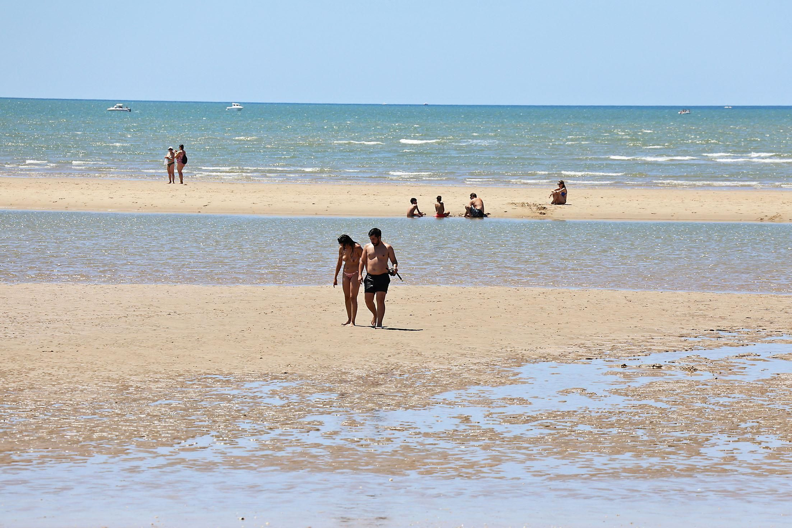 Las imágenes del domingo de playa en Huelva