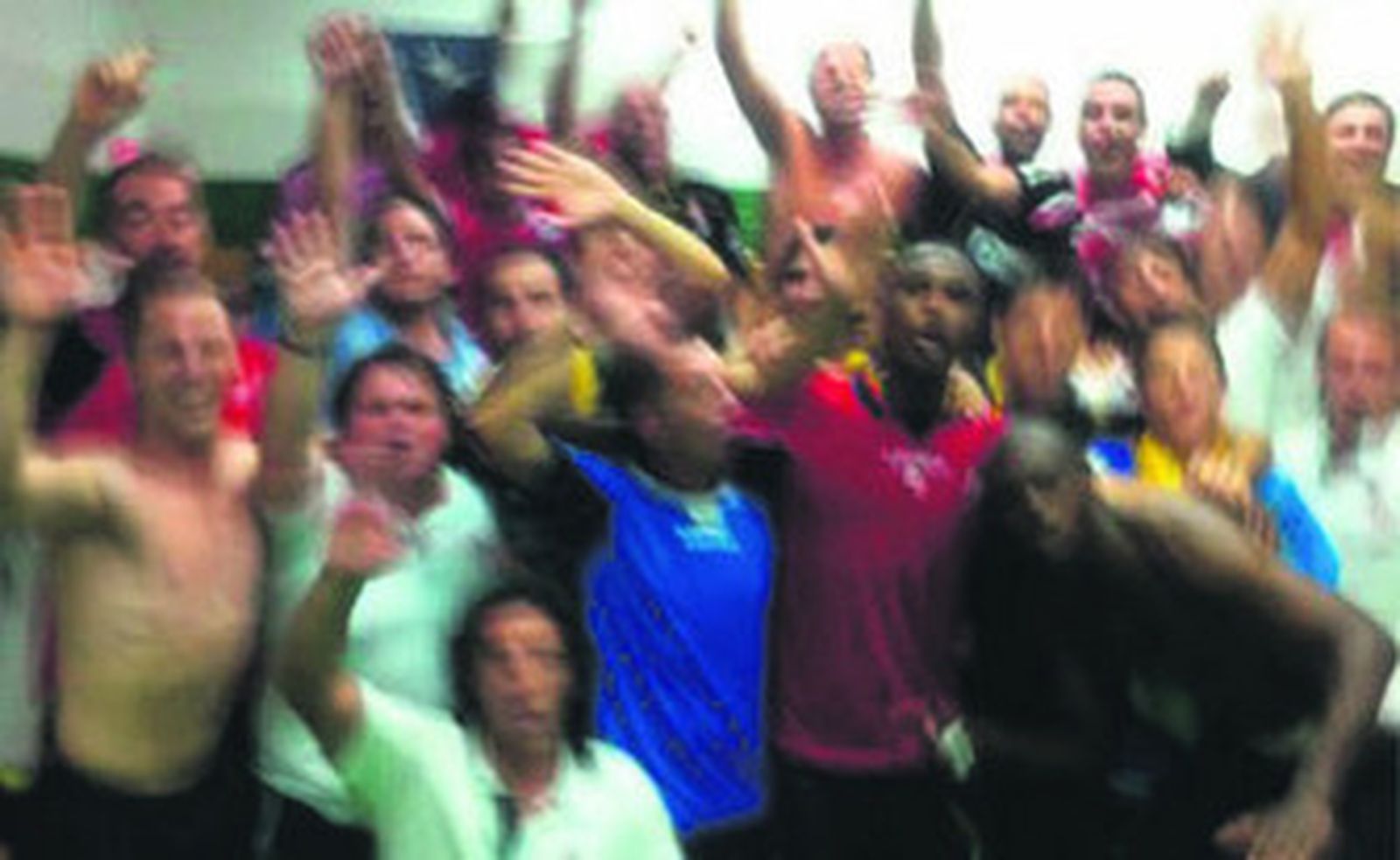 Imagen del vestuario colgada por Álex Geijo en su Twitter.