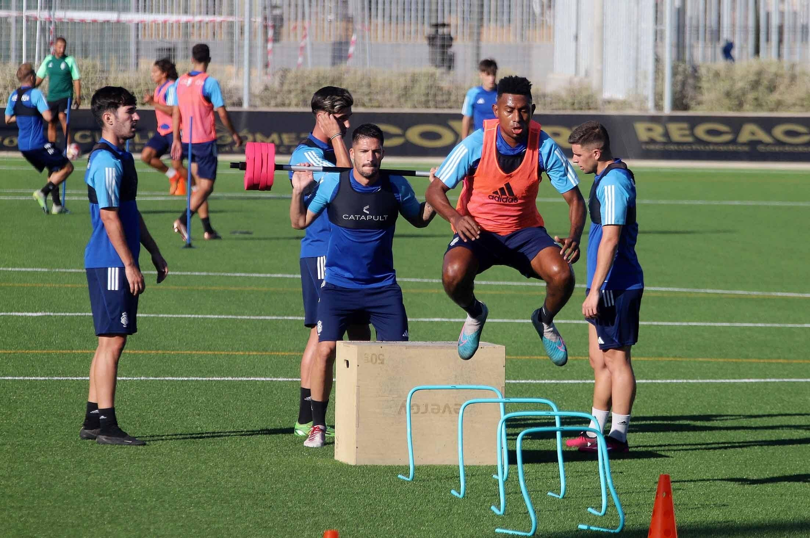 Imágenes del entrenamiento del Recre