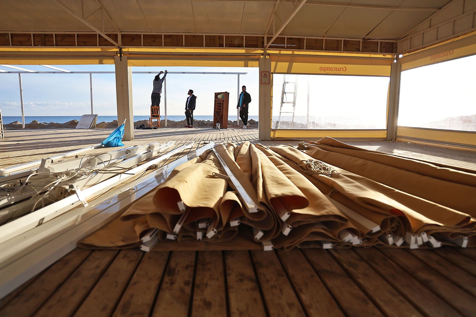 Desmontan el chiringuito Der Matías.