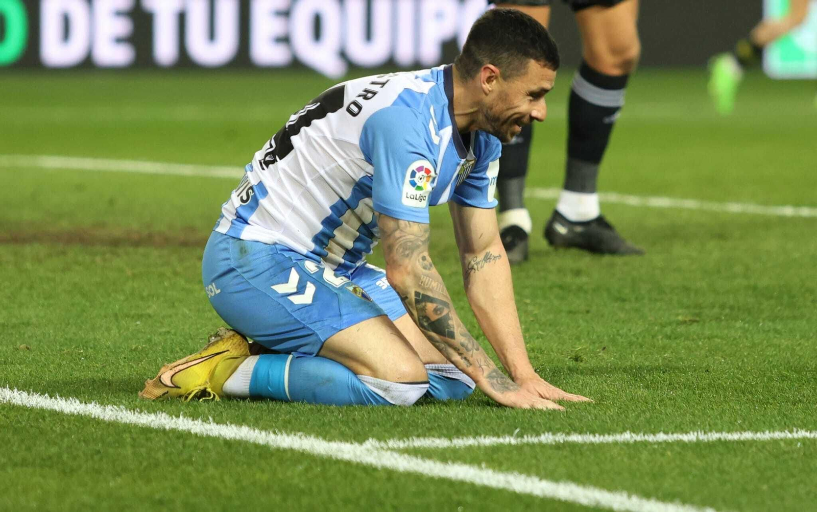 La indignación de la afición del Málaga CF, en imágenes