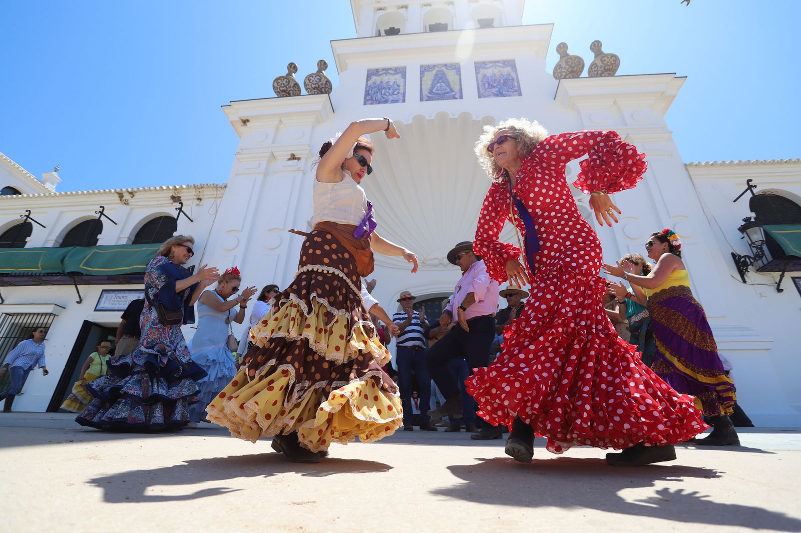 Imágenes del inicio de la Romería en la aldea almonteña