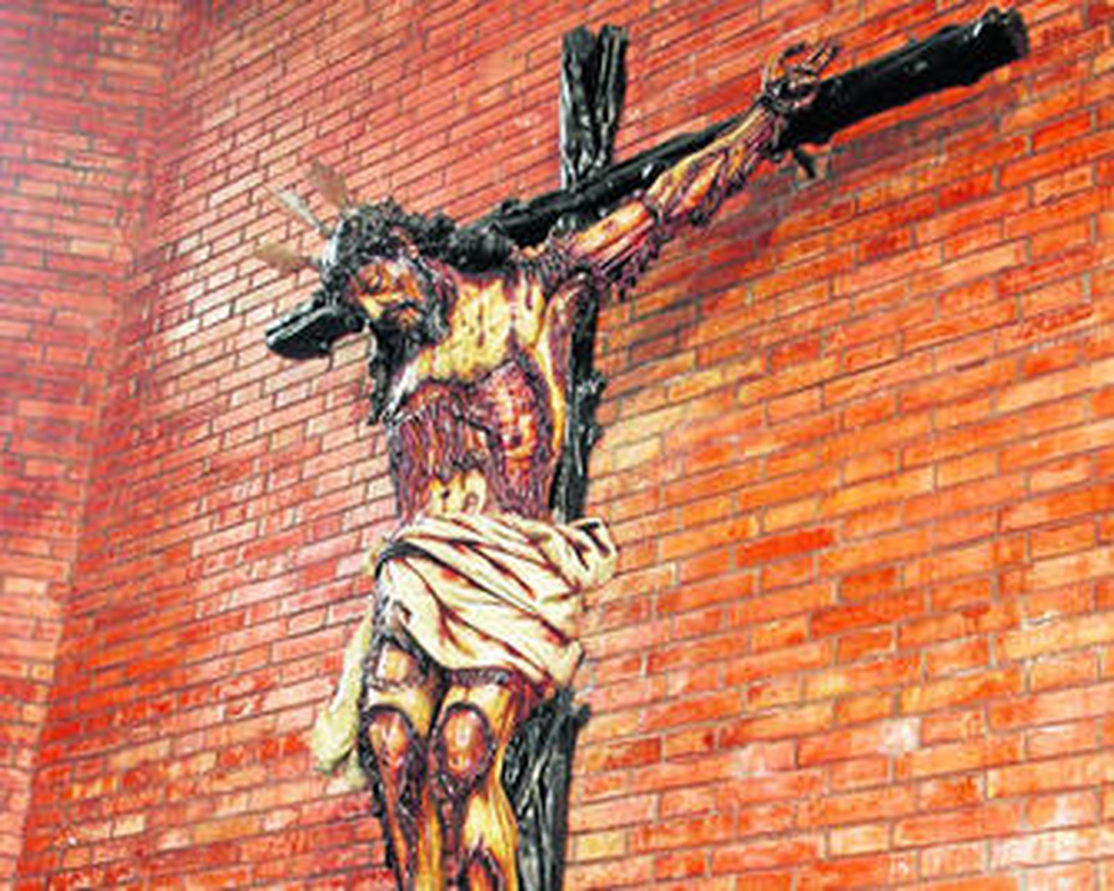 La talla del Cristo del Amor se encuentra en el convento de Las Capuchinas en La Caridad.