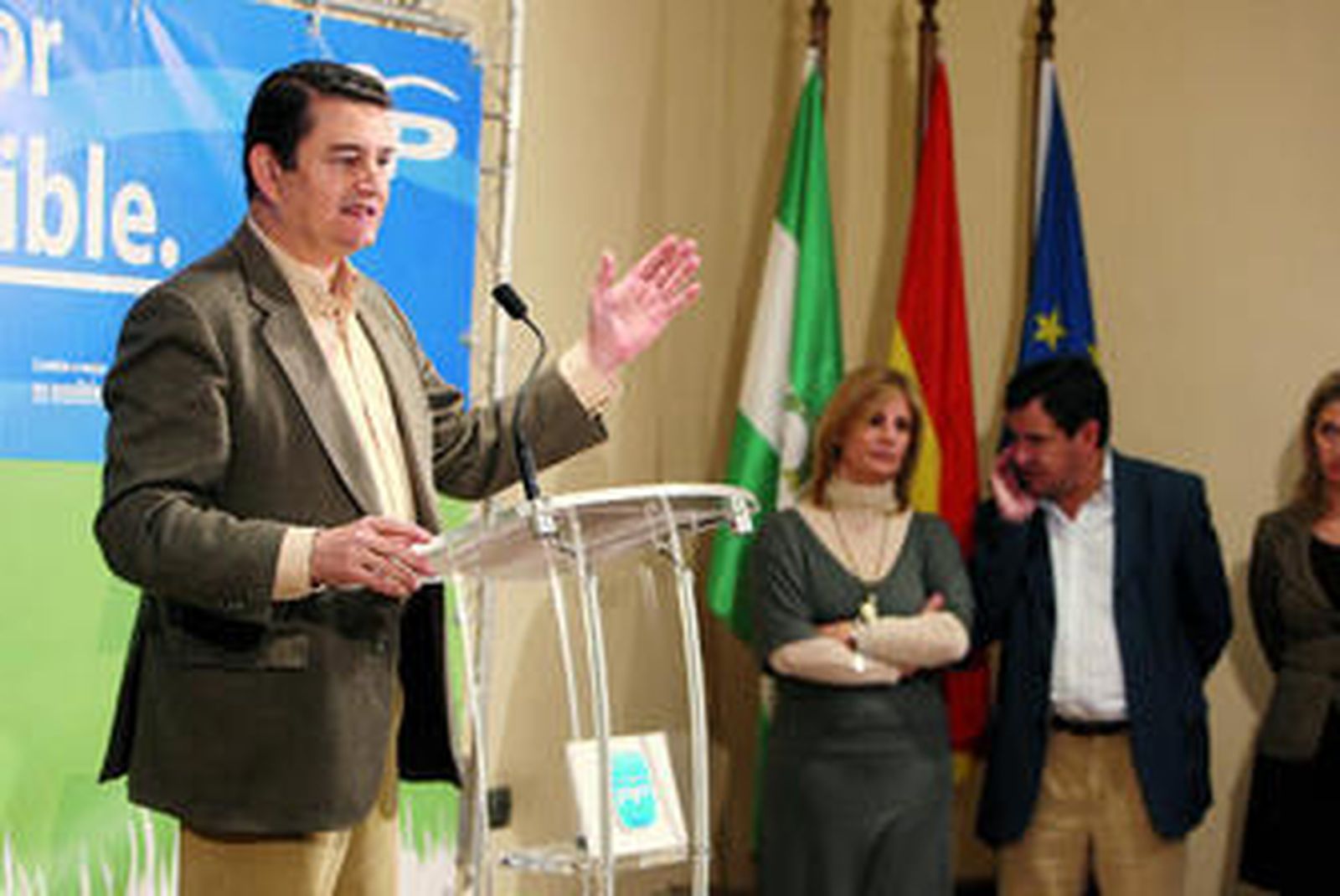 El secretario general del PP andaluz, Antonio Sanz.