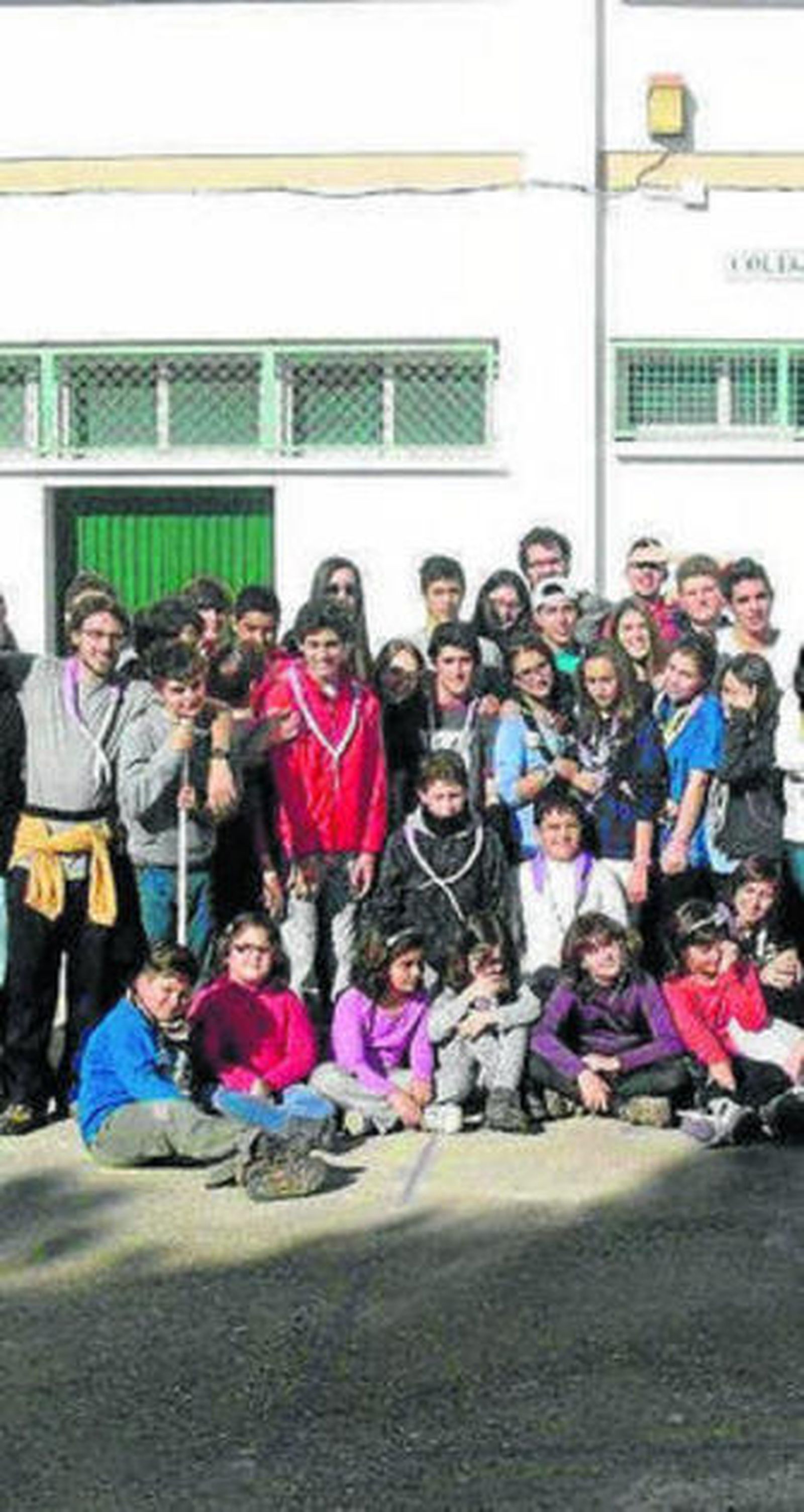 Grupo de Boy Scout, ayer.