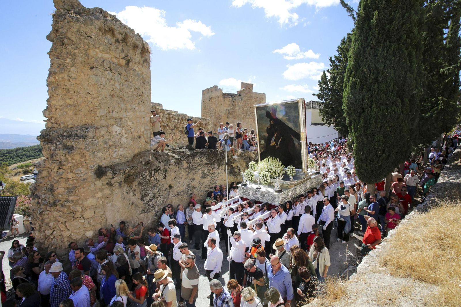 El Cristo del Paño de Moclín en su romería