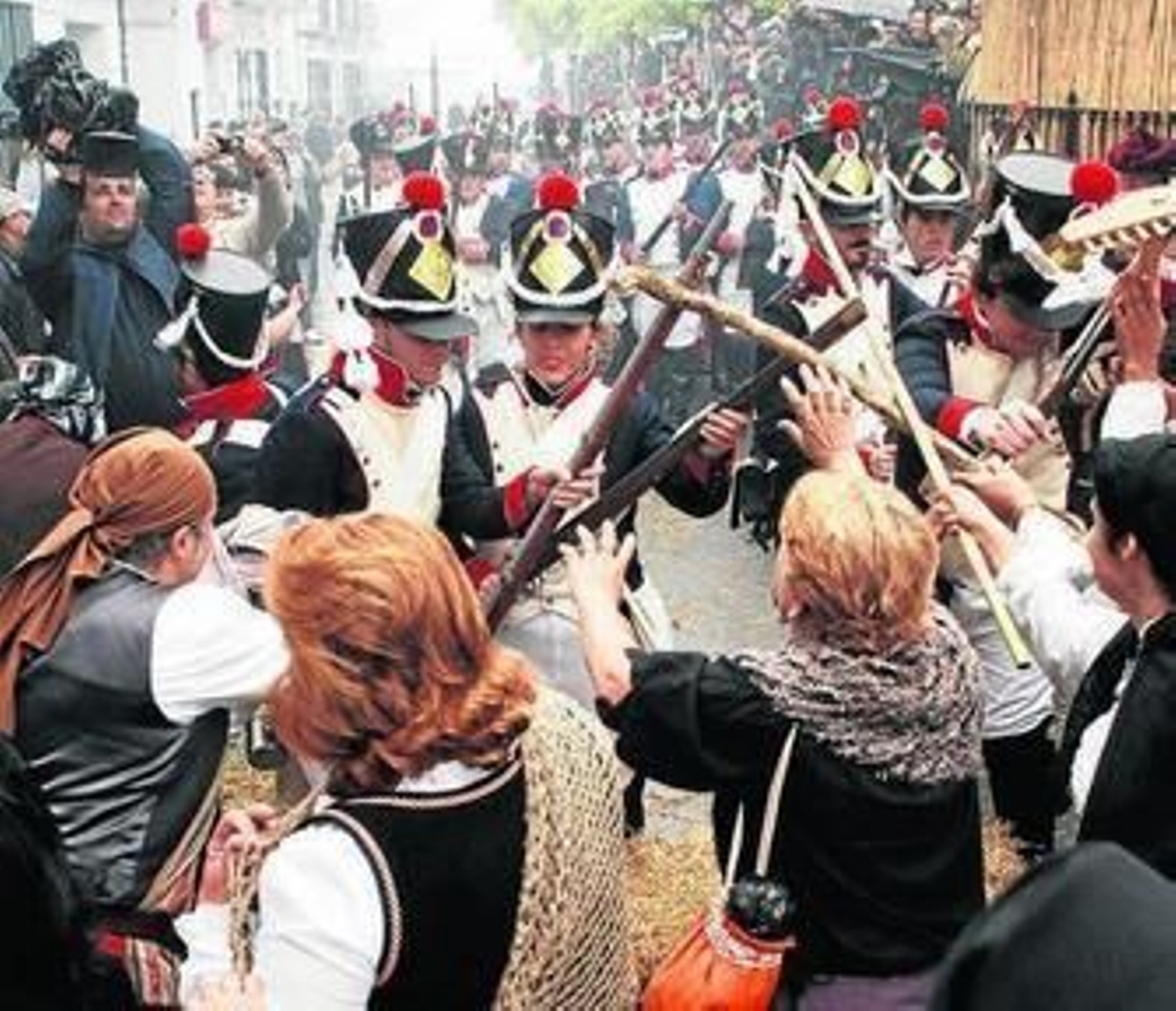 Un momento de una de las representaciones del 2 de Mayo.