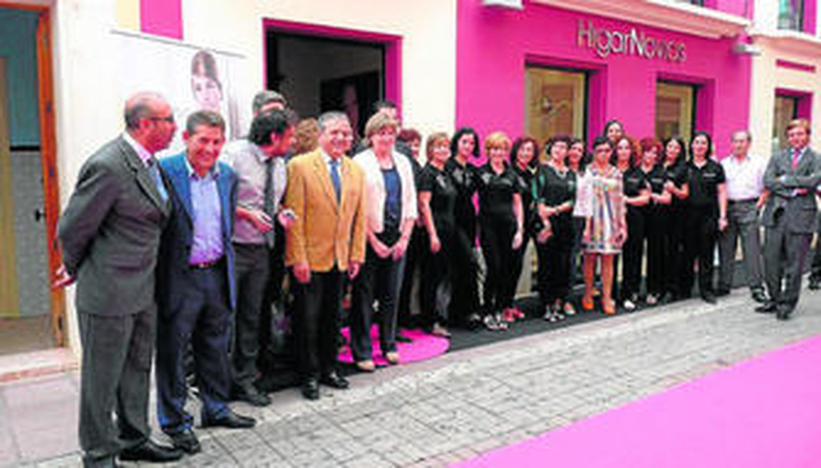 Las instituciones y la organización, durante la inauguración de Fuente Palmera de Boda.