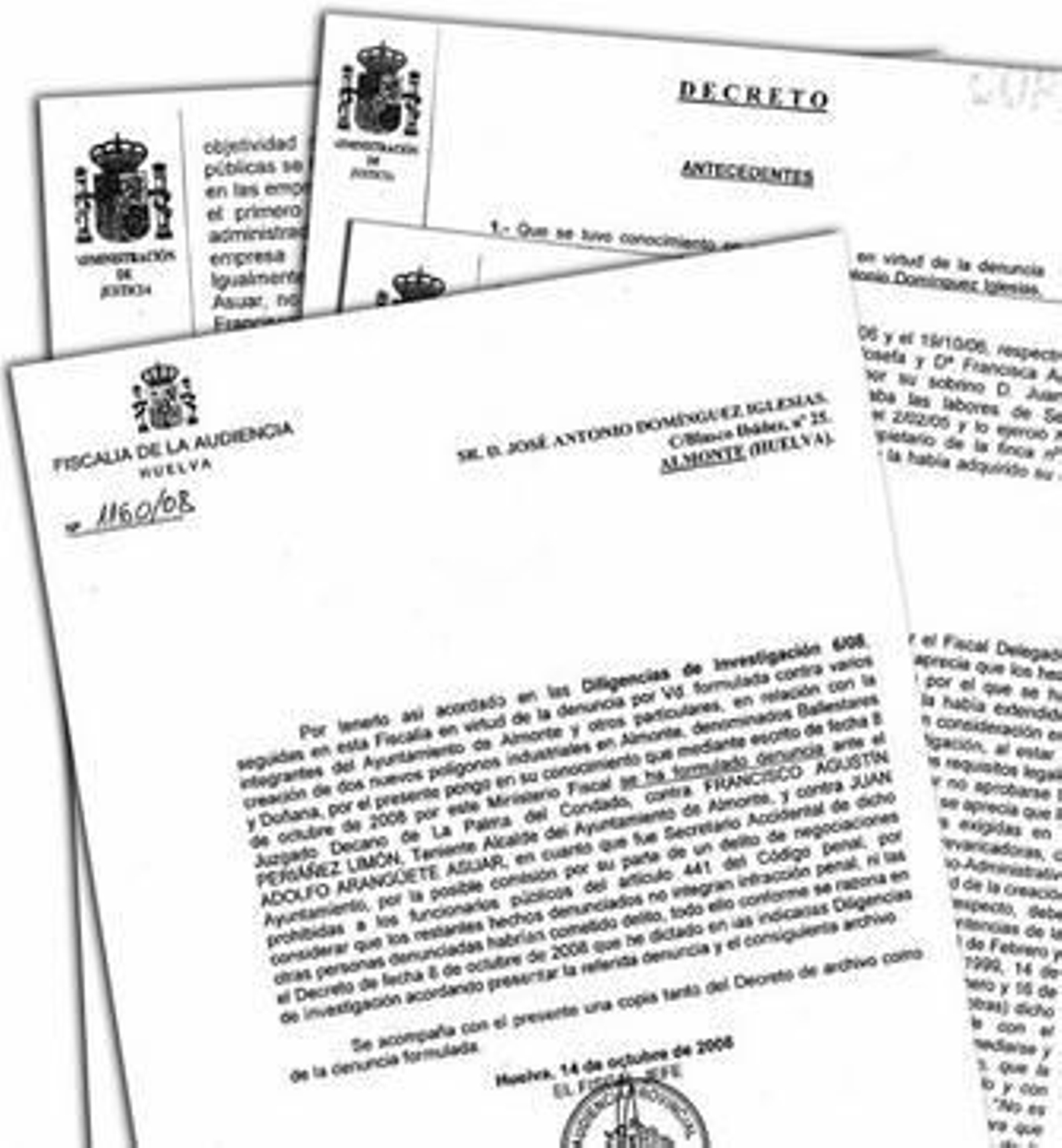 La Fiscalía ha emitido un decreto para que investigue la creación de dos polígonos en Almonte.