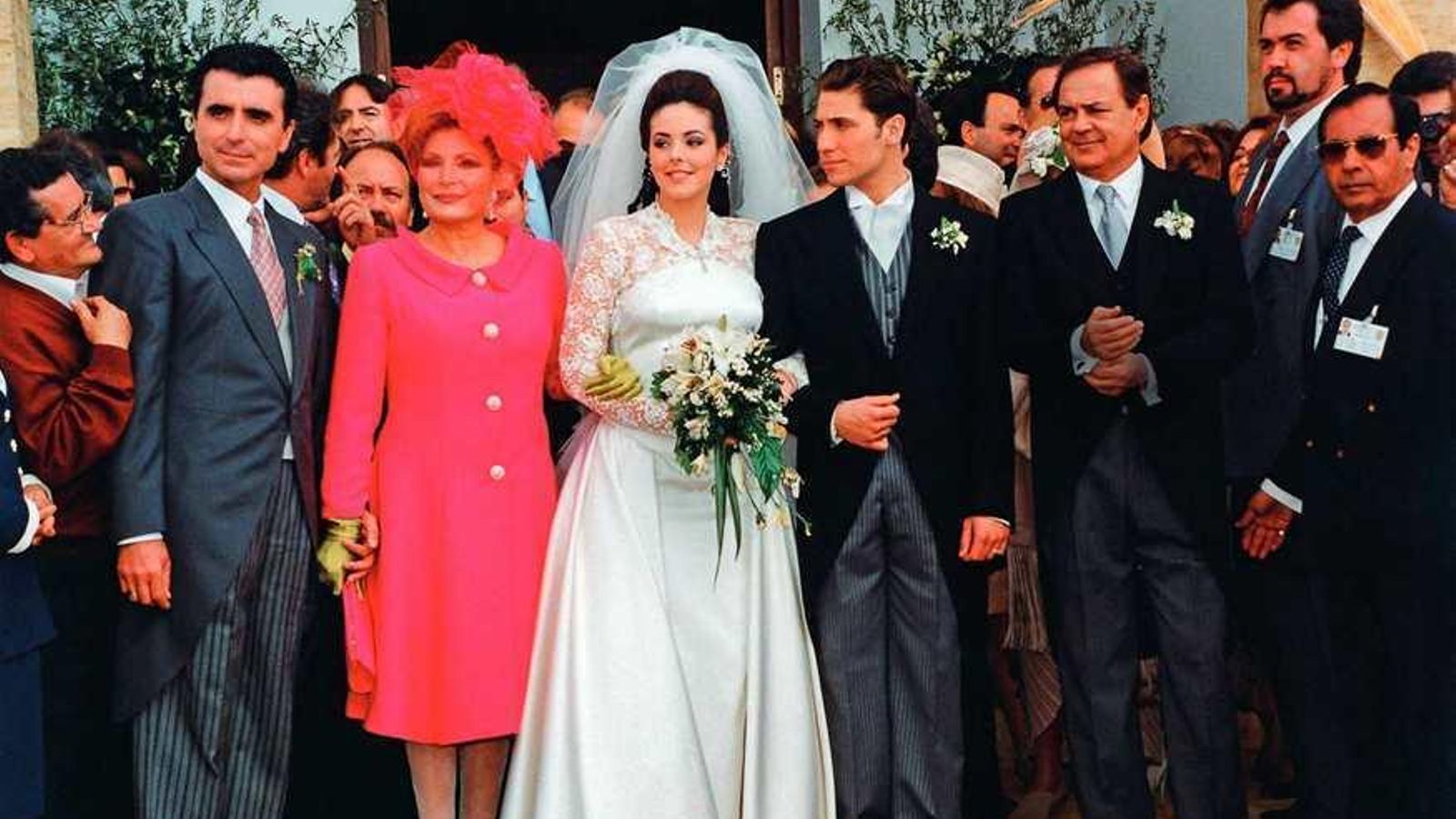 Boda de Rocío Carrasco y Antonio David Flores en 1996.