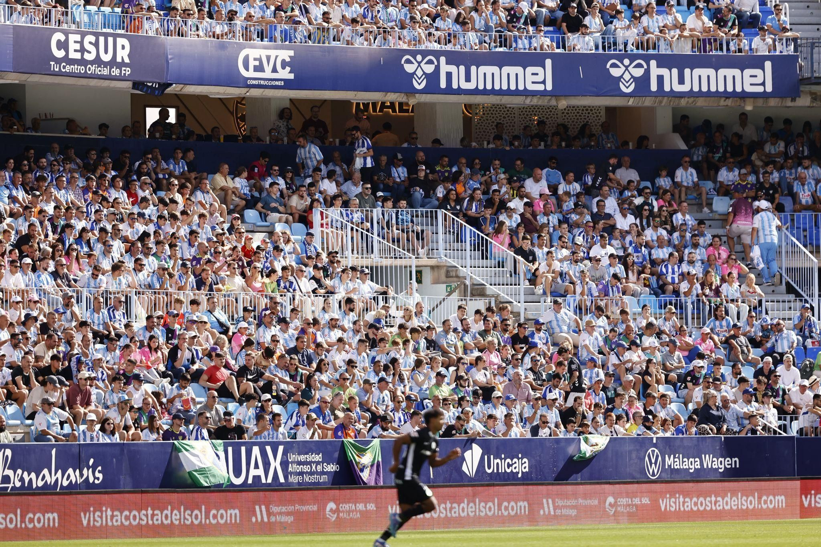 Búscate en las gradas de La Rosaleda durante el Málaga-Andorra