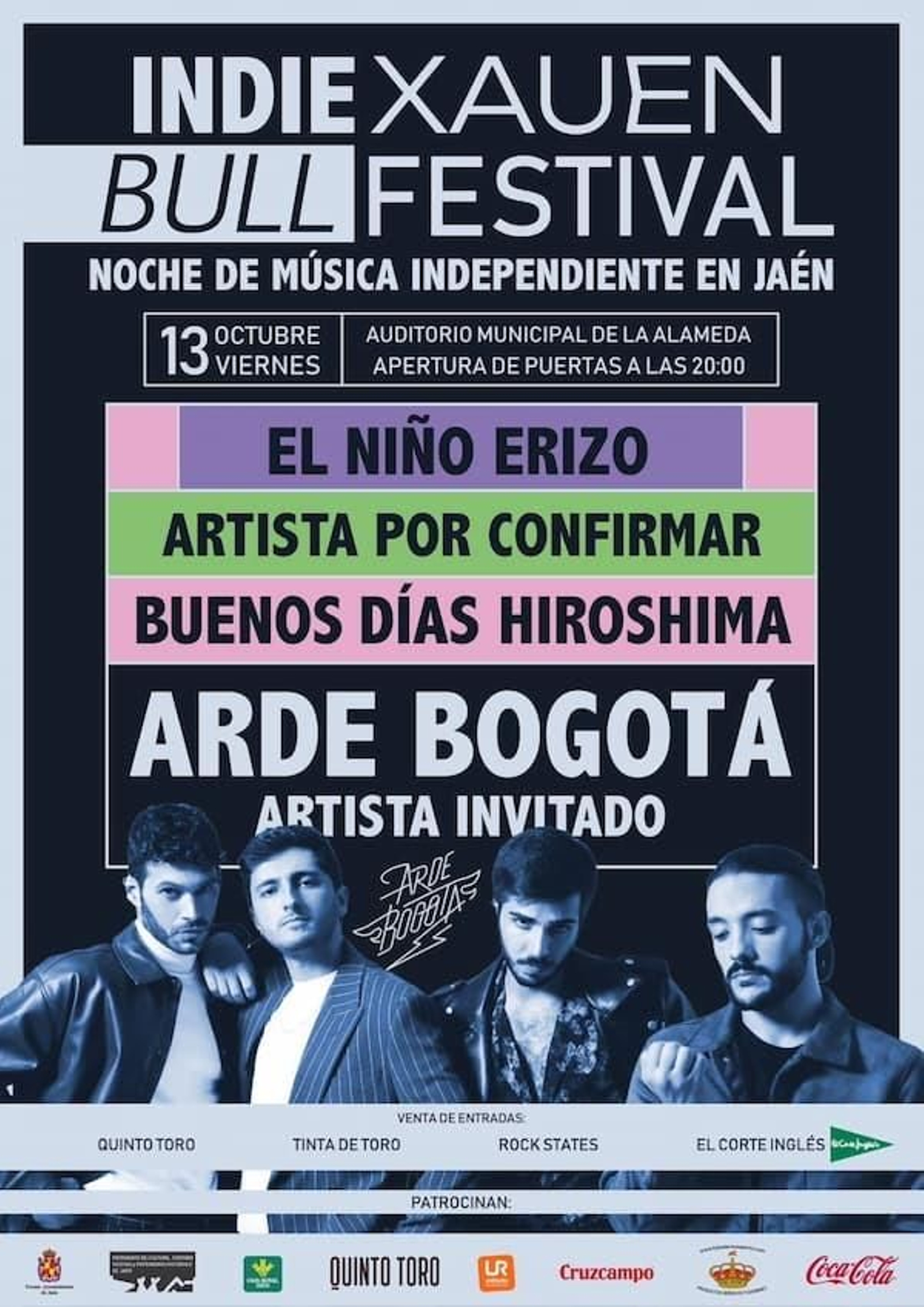 Cartel de la primera edición del Indie Xauen Bull Festival.
