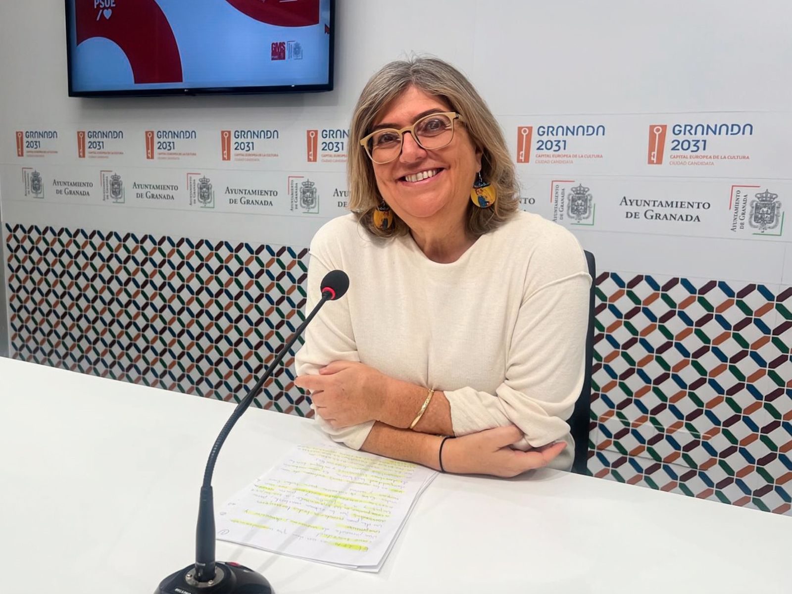 Ana Muñoz, concejala del PSOE en el Ayuntamiento de Granada.