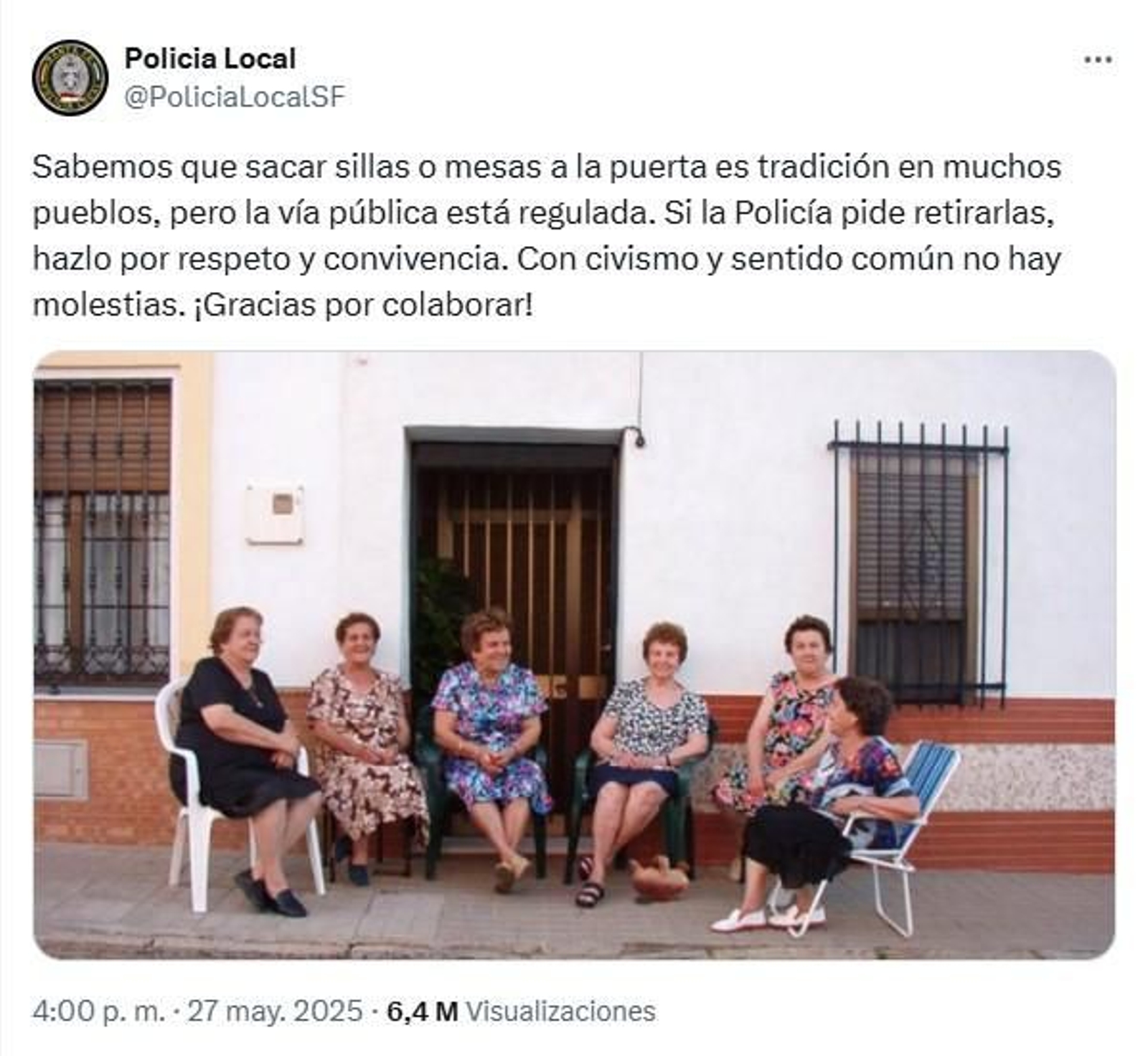 Captura de pantalla del polémico tuit de la Policía de Santa Fe Captura de pantalla del polémico tuit de la Policía de Santa Fe