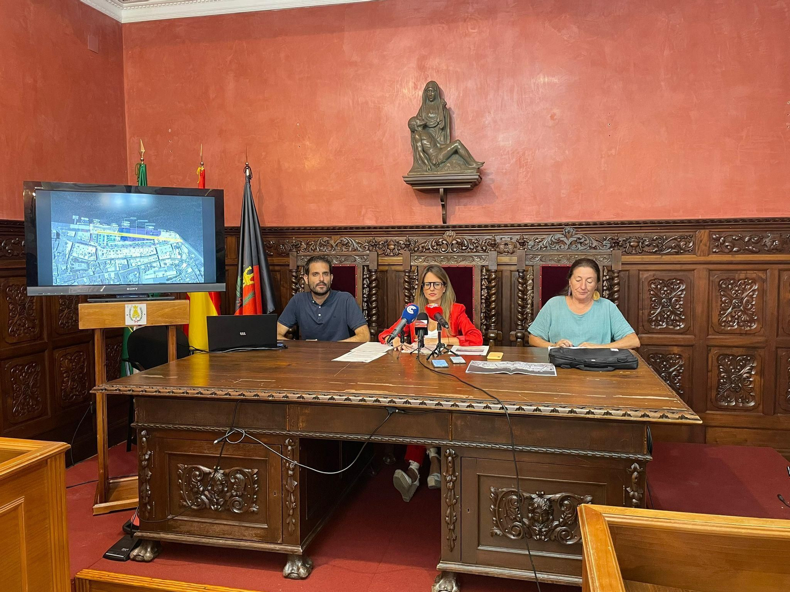 Antonio Cazorla, Natalia Santos y  Ana Mateos.