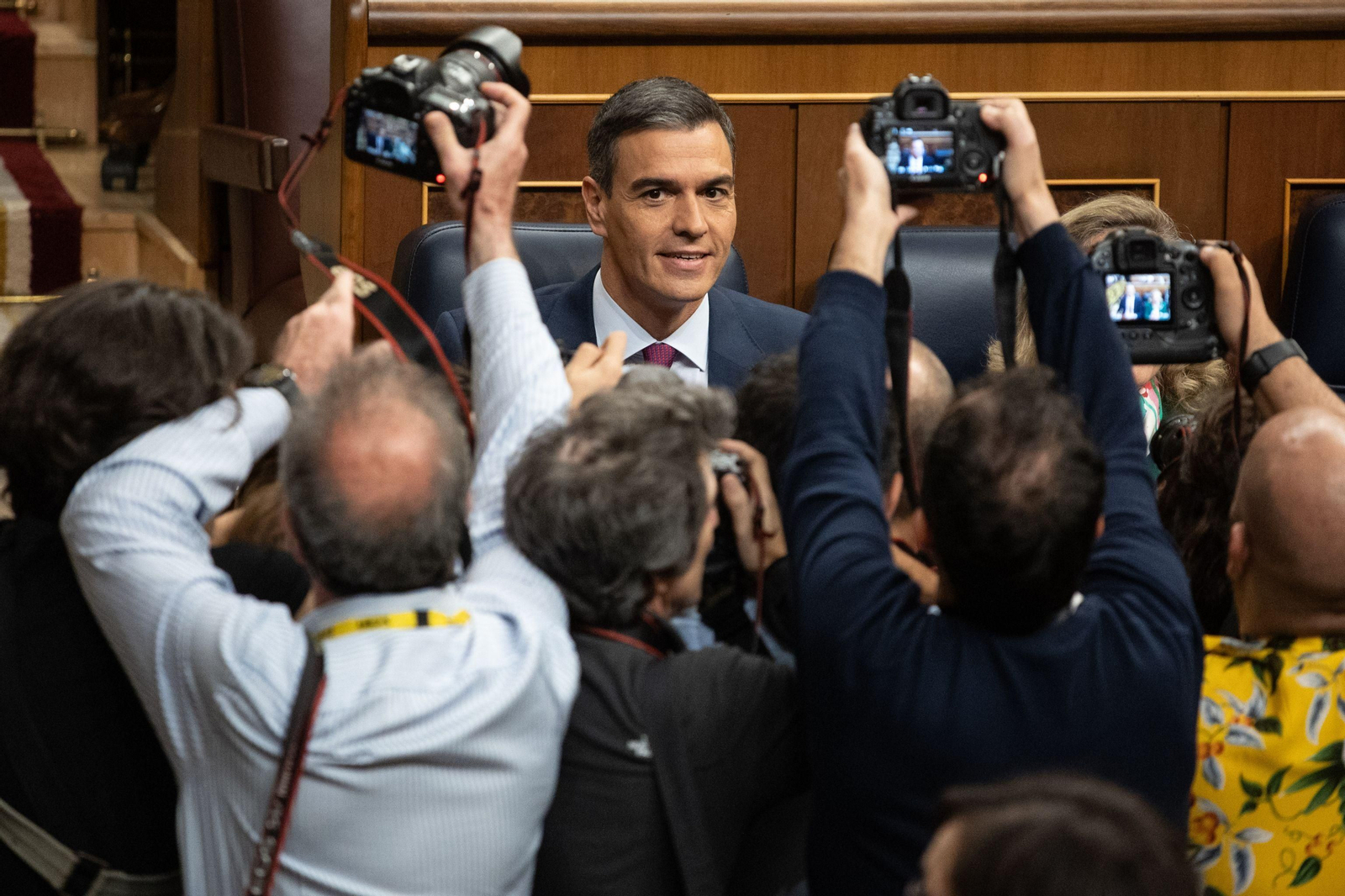 La primera sesión del debate de investidura en el Congreso de los Diputados, en imágenes