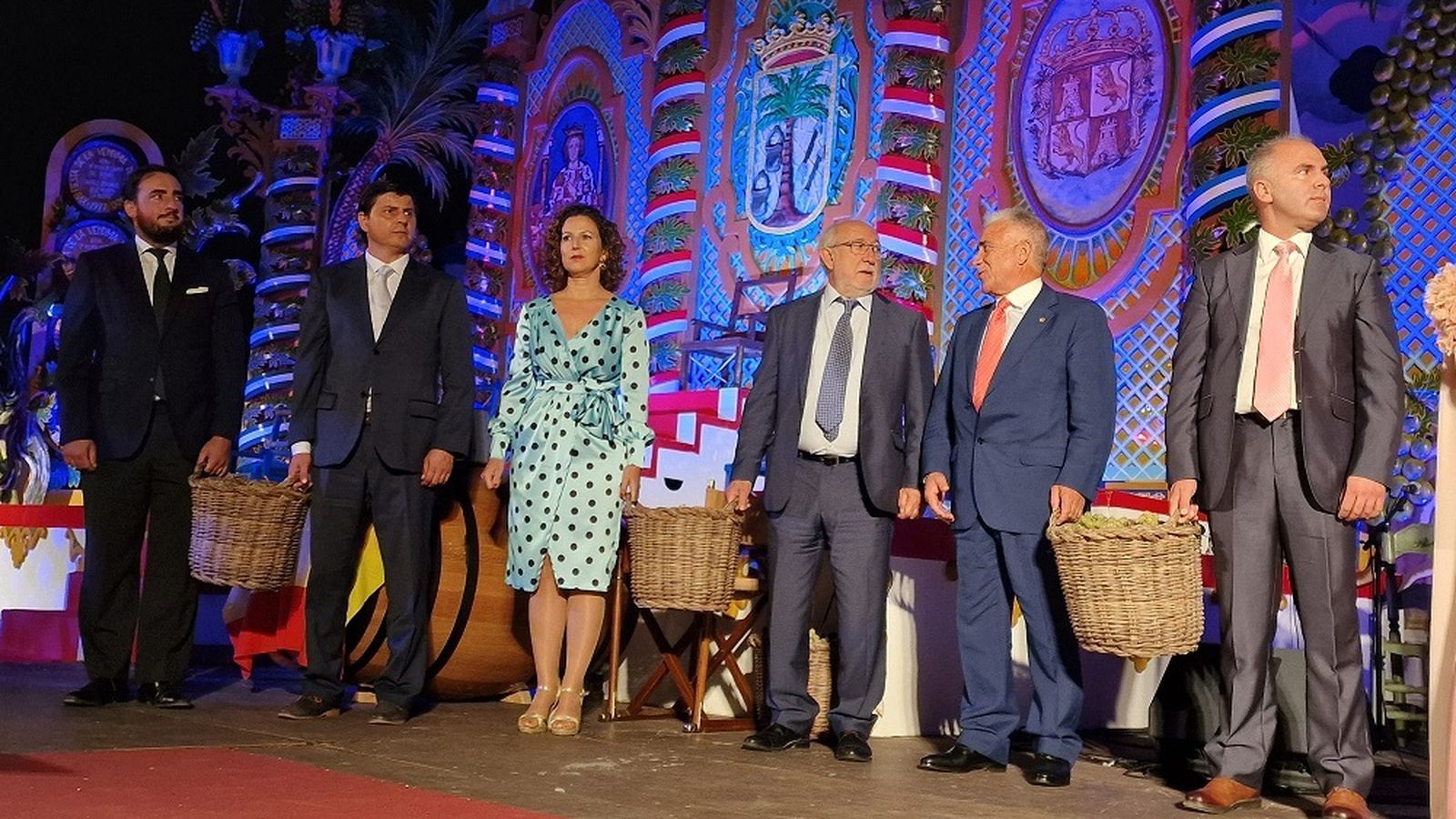 Los bodegueros de La Palma participaron en el acto.