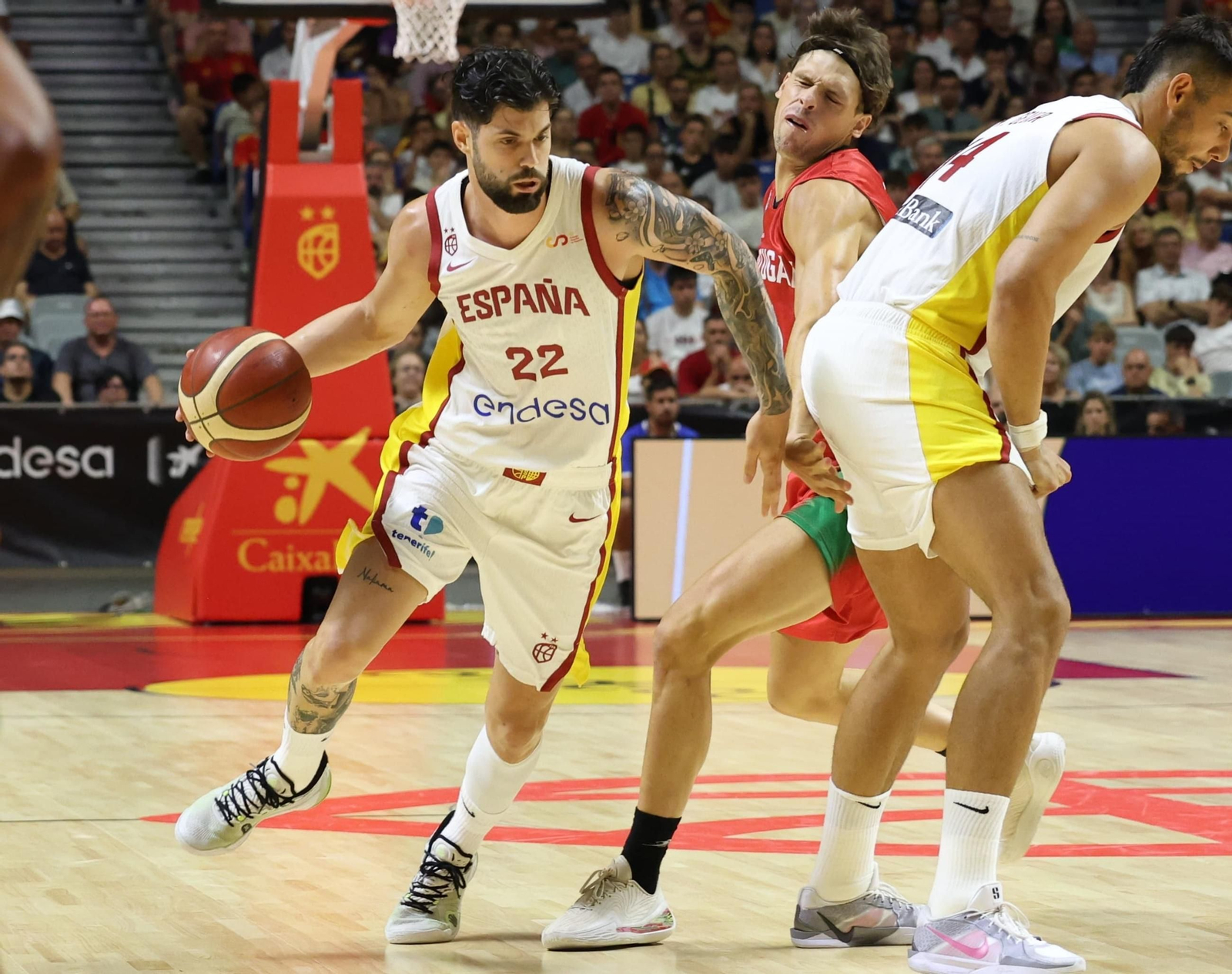 España-Portugal, preparación del Eurobásket en Málaga, en fotos