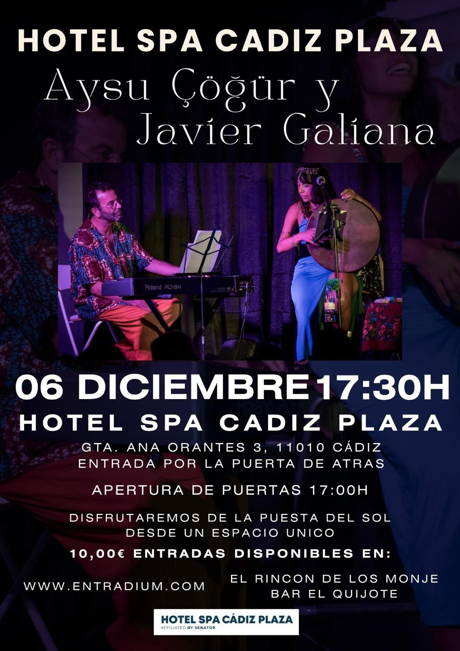 Cartel del nuevo concierto de Aysu Çöğür y Javier Galiana.