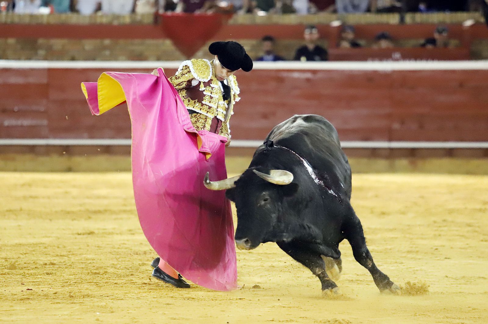 Imágenes de Morante de la Puebla, David de Miranda y Pablo Aguado en la Plaza de Toros La Merced
