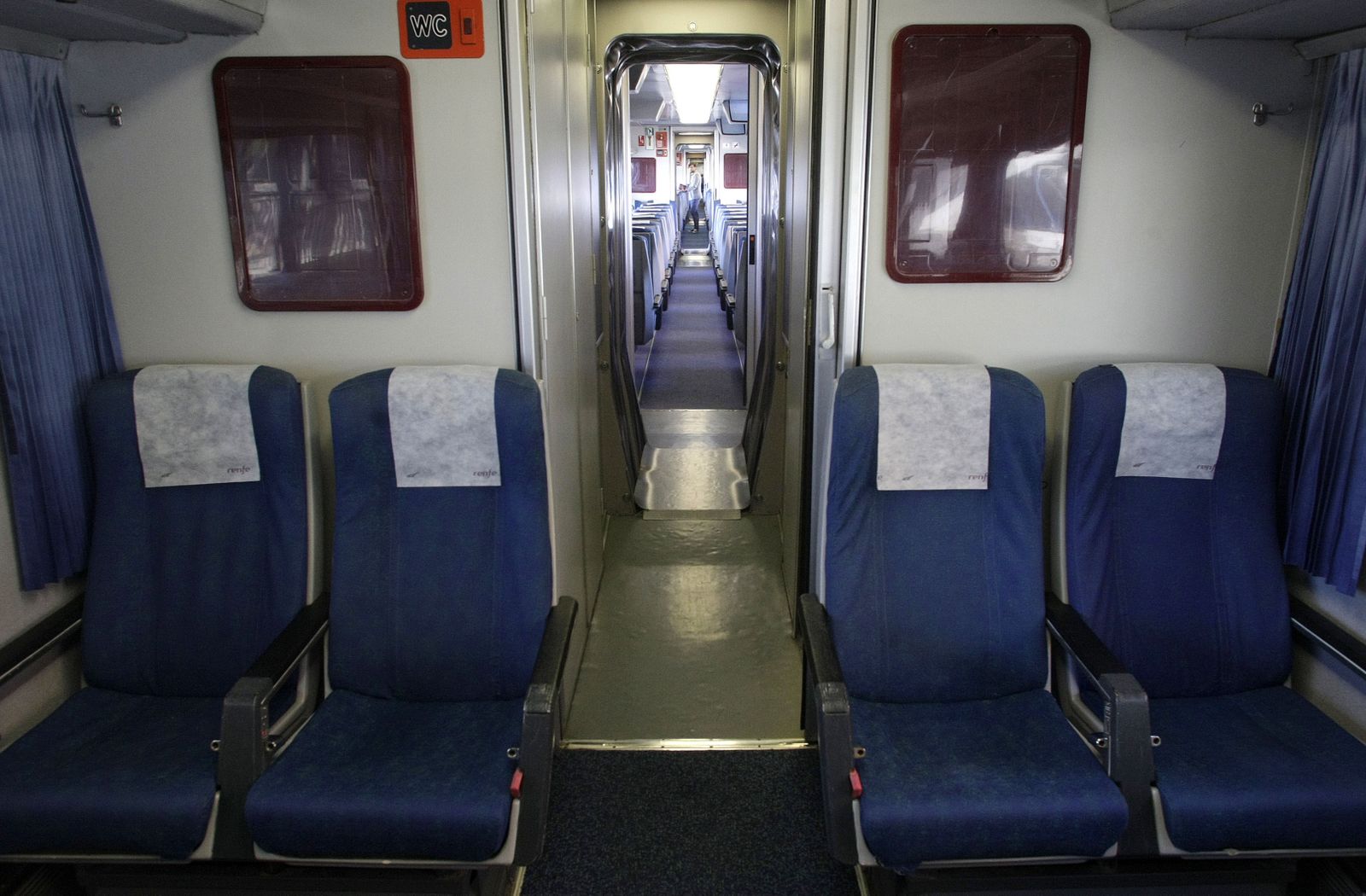 Imagen del interior de un tren Altaria.