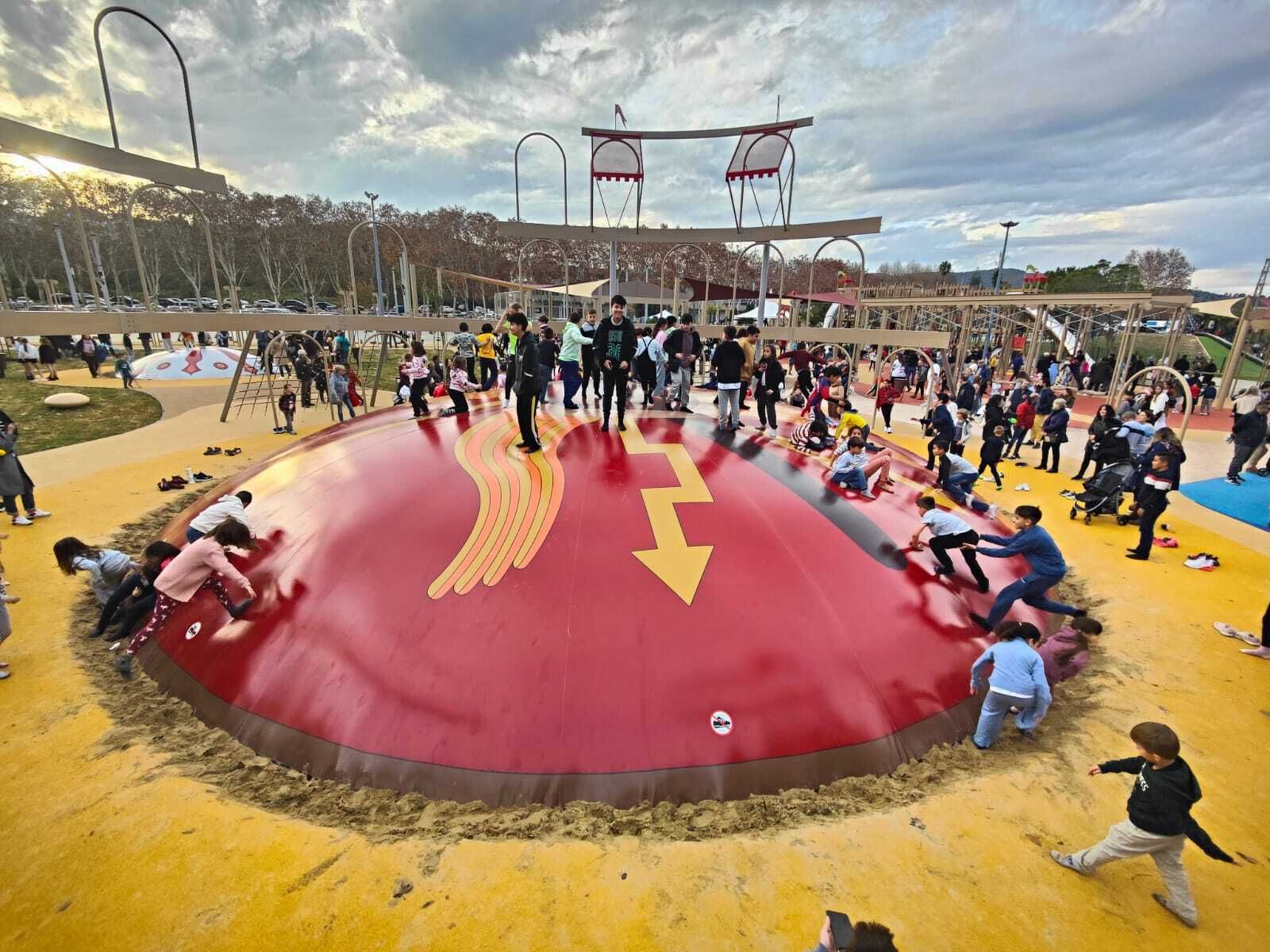 Una de las atracciones del parque Barbésula de Guadiaro.