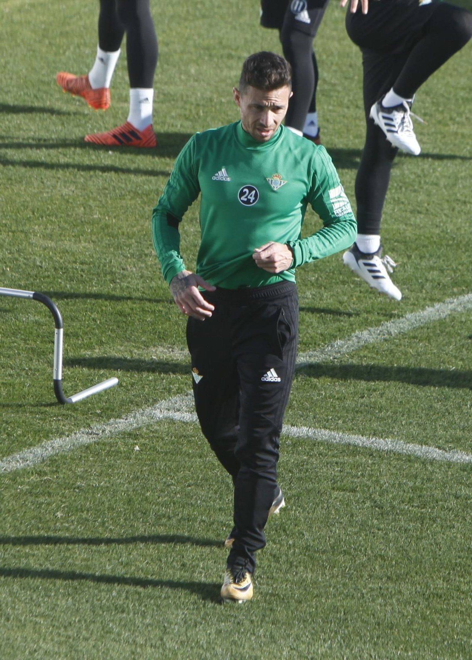 Ruben Castro, en el regreso al trabajo del equipo.