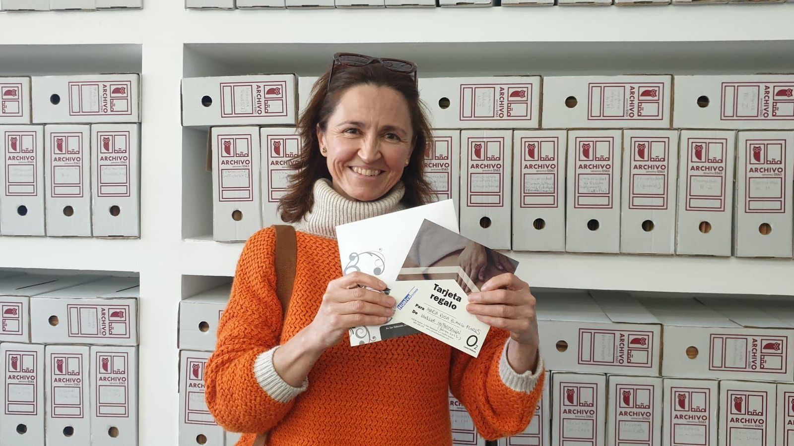 María Rosa Blanco Flores, una de nuestras ganadoras del pasado sorteo