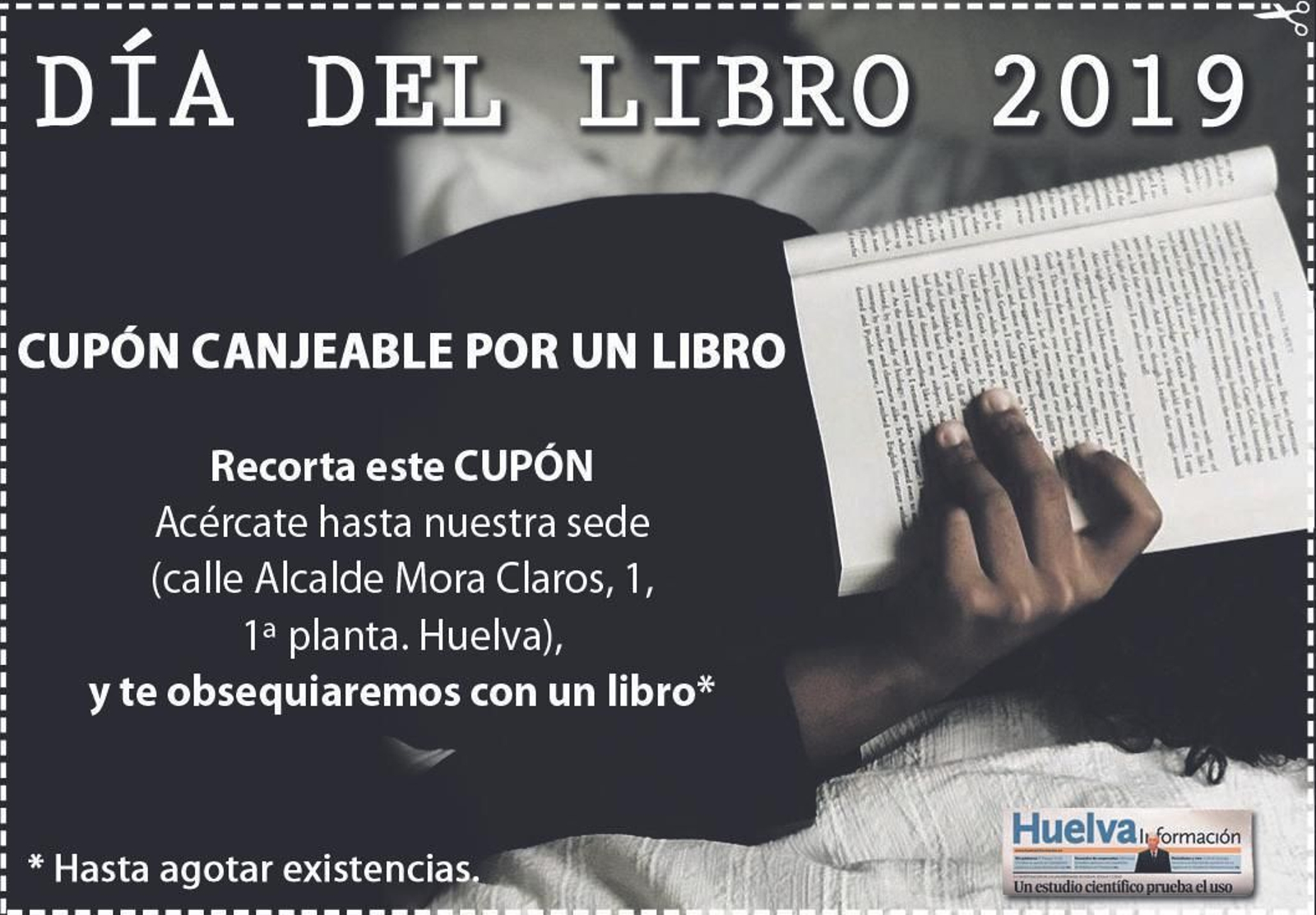 Cupón recortable del Día del Libro.