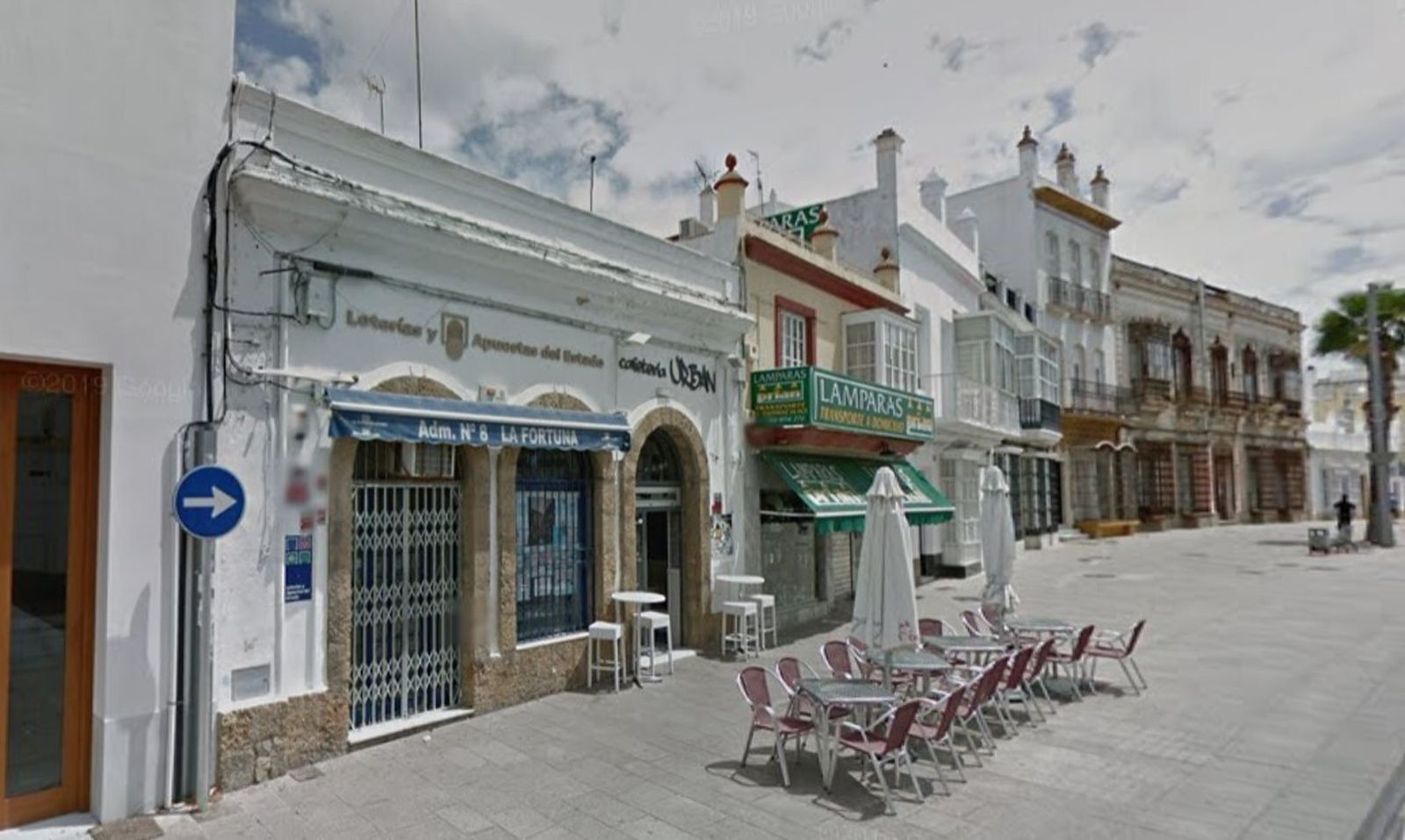 Administración de Lotería número 8 de San Fernando, en la calle Real.