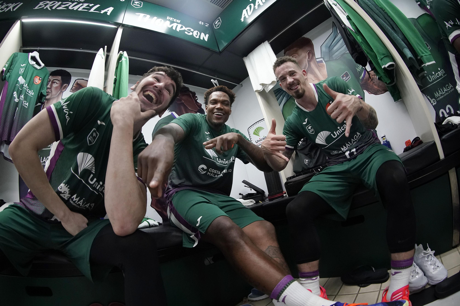 Las fotos de la celebración del Unicaja en el vestuario