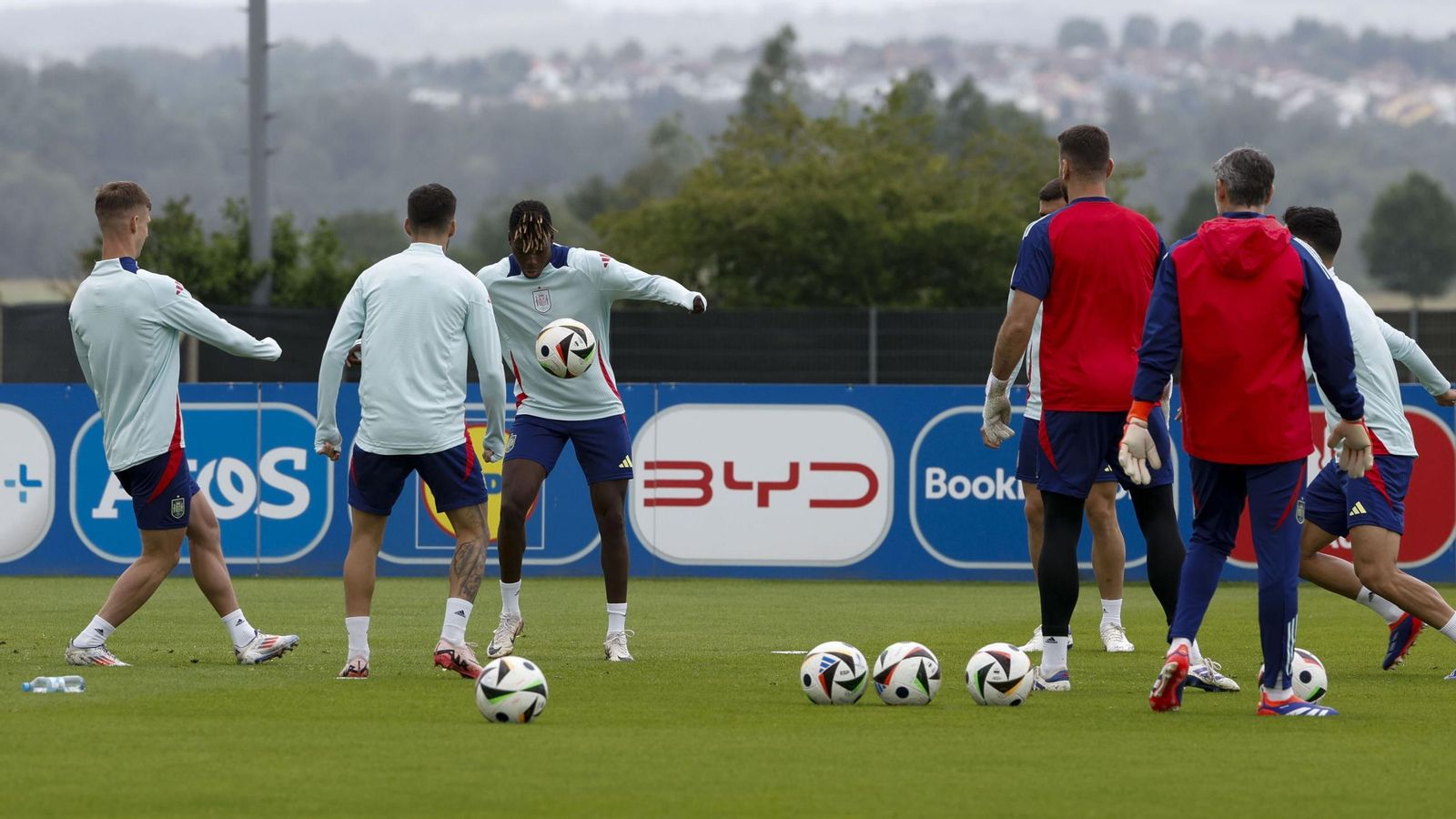 Las fotos de España antes del partido contra Alemania