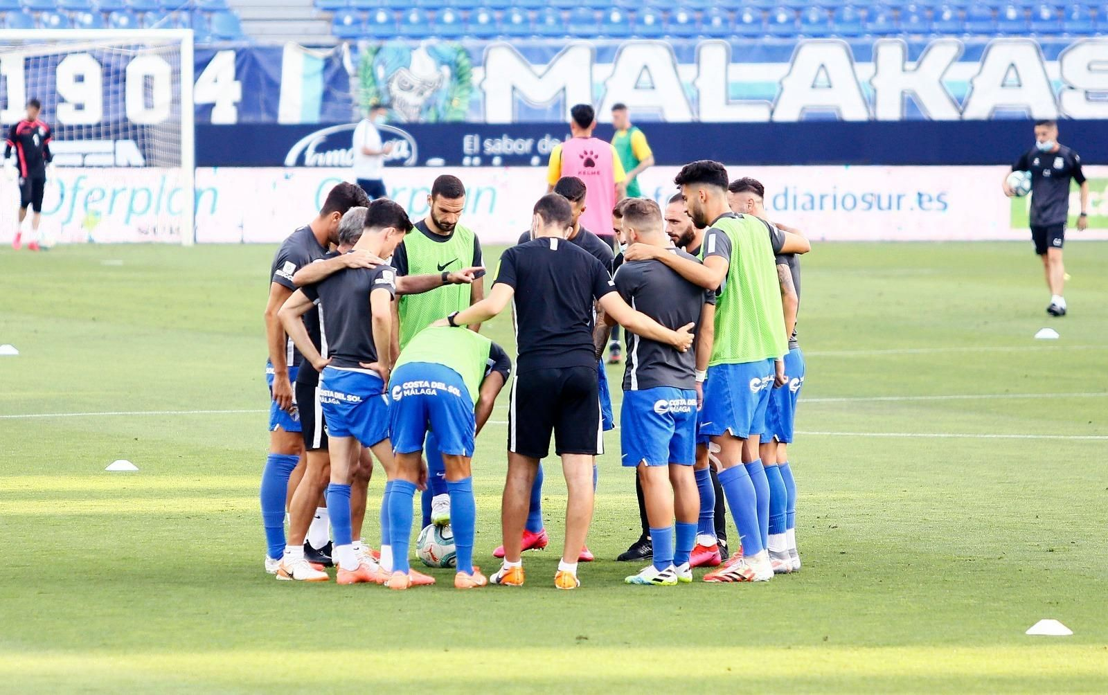 Las fotos de la liberación del Málaga CF tras ganar al Alcorcón