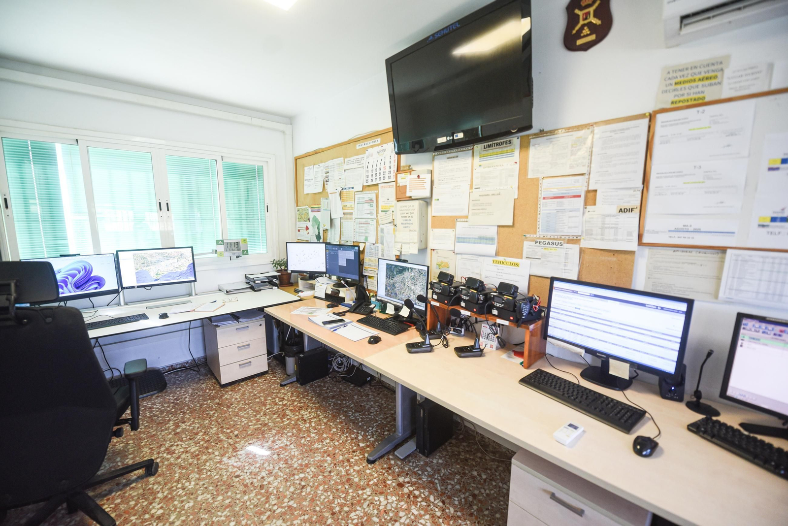 El Centro Operativo Provincial de Infoca en Los Villares, en imágenes