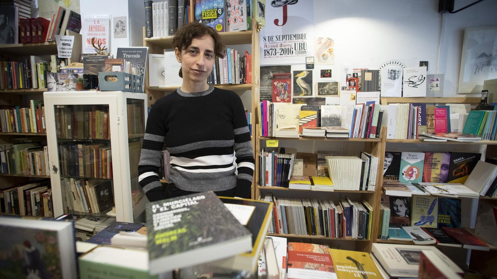 Marian Recuerda, una de las dueñas de Ubú Libros Marian Recuerda, una de las dueñas de Ubú Libros