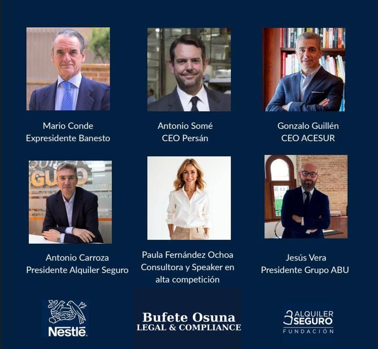 El programa del evento.